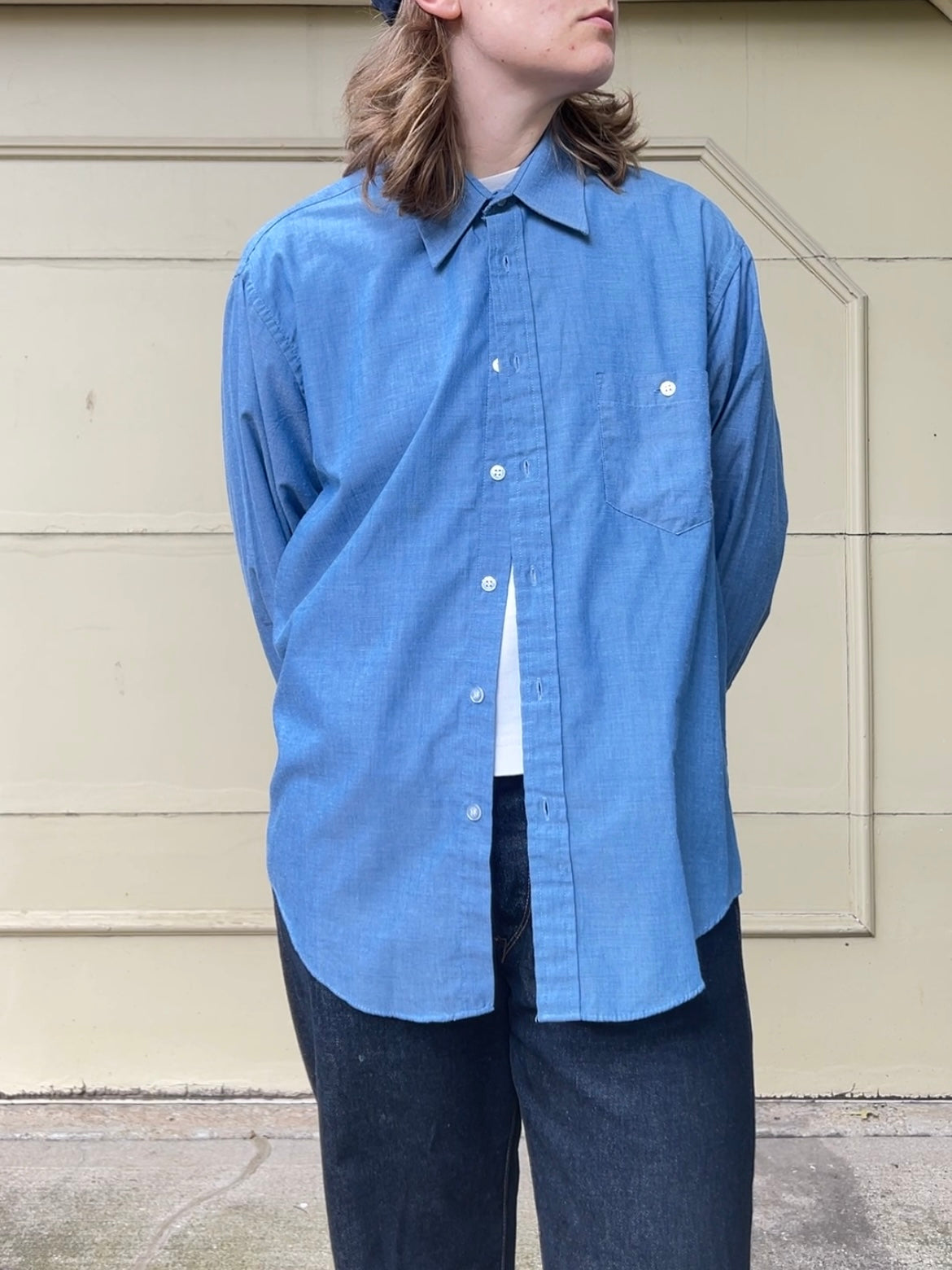 80s/90s 615 Collection chambray button up shirt