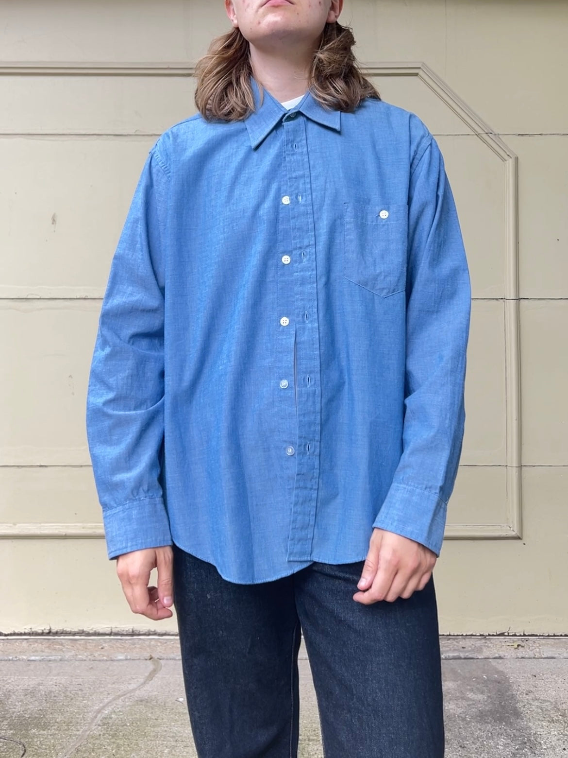 80s/90s 615 Collection chambray button up shirt