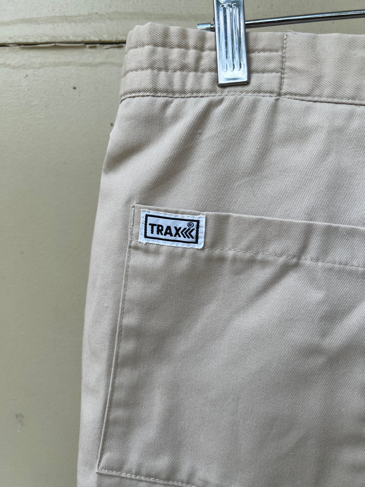 70s/80s Trax beige patch pocket short shorts