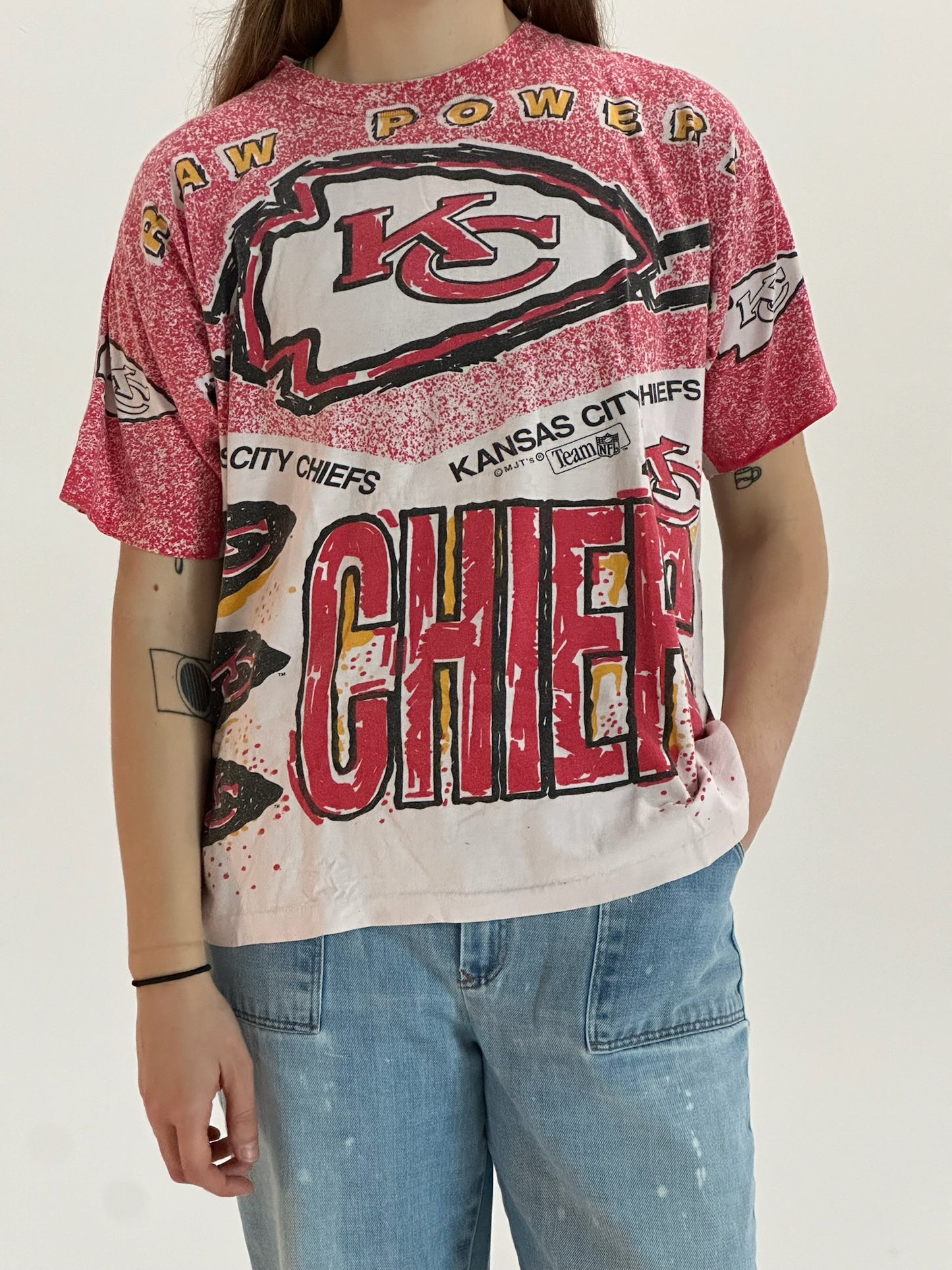 90s Ritz all over print Chiefs tee