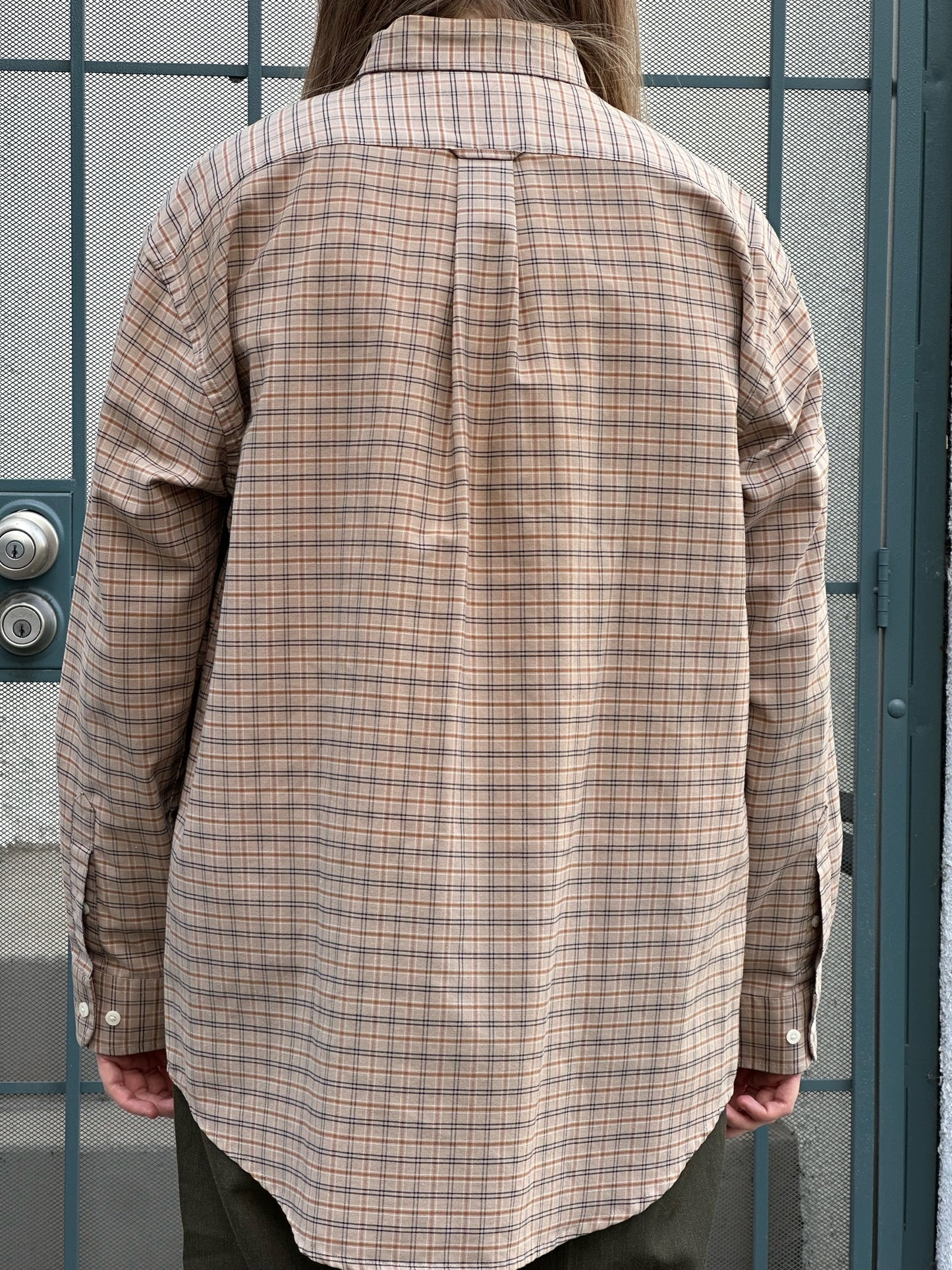 80s Towncraft beige check shirt