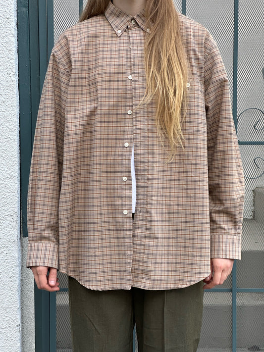 80s Towncraft beige check shirt