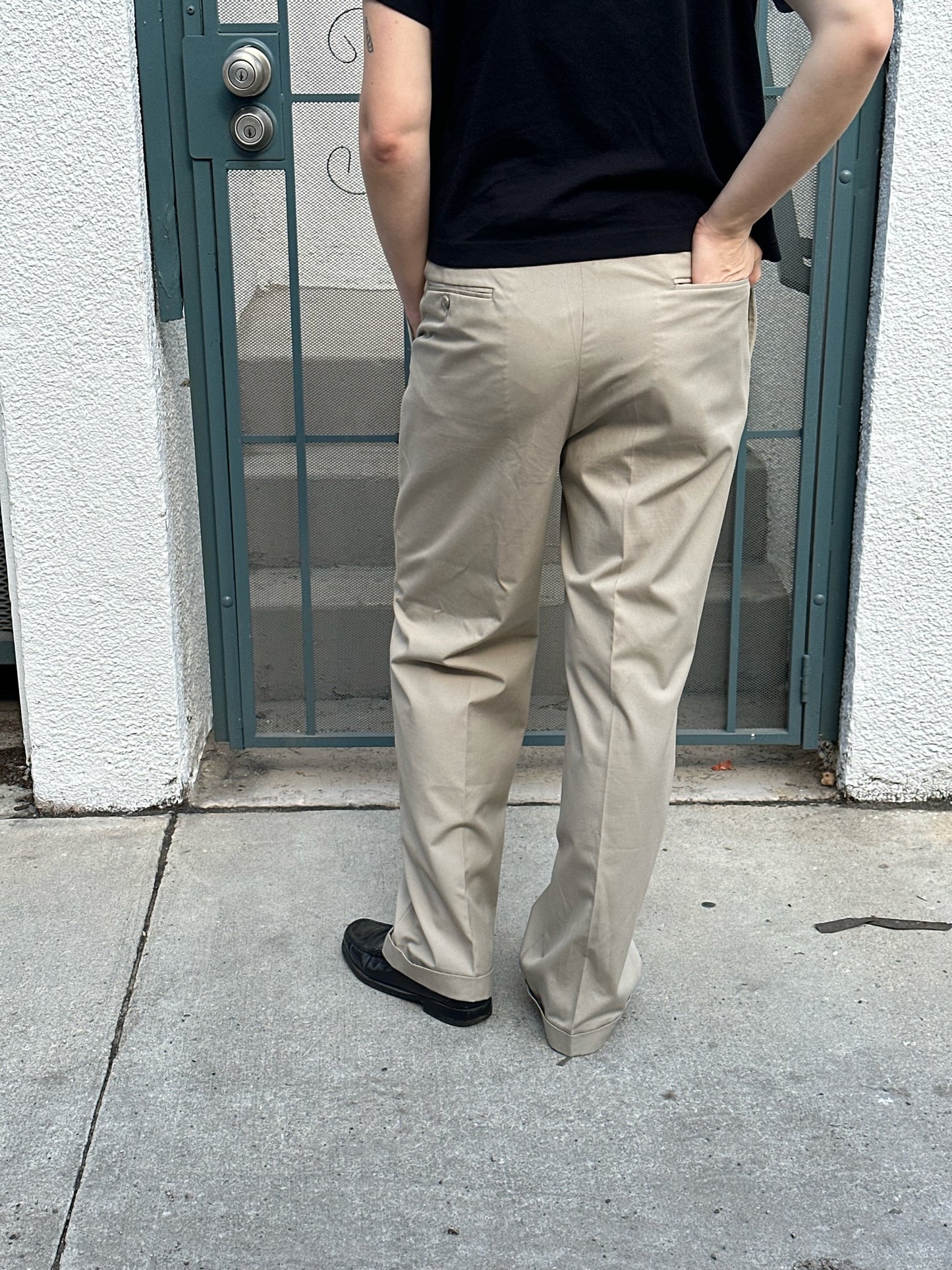 80s Brooks Brothers beige trousers