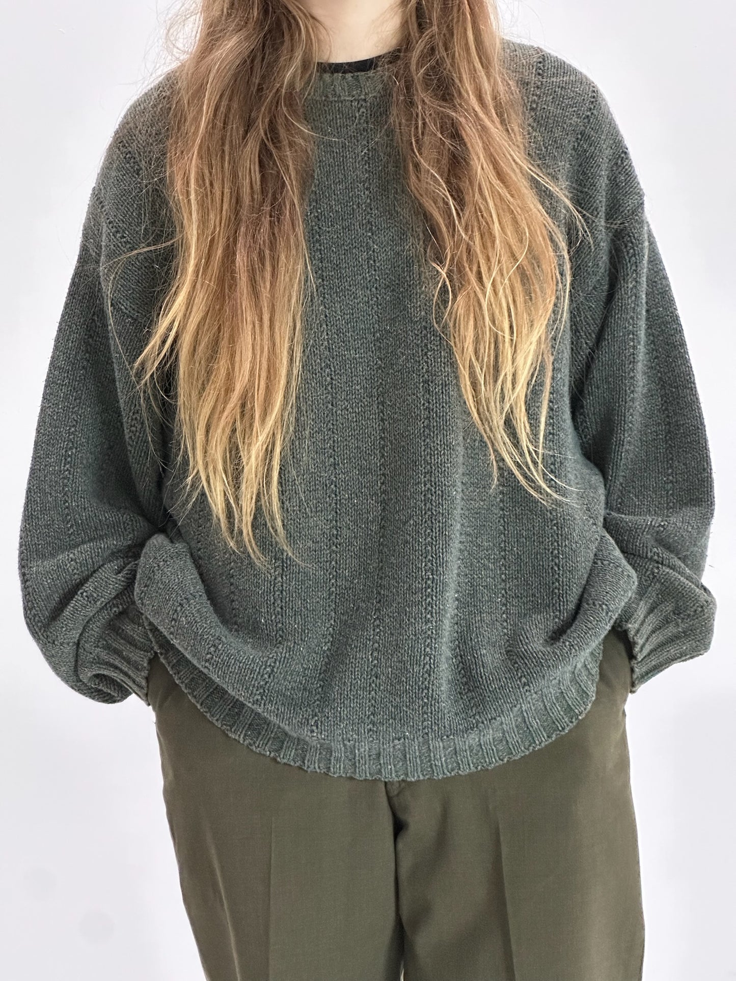 90s Eddie Bauer dark green sweater