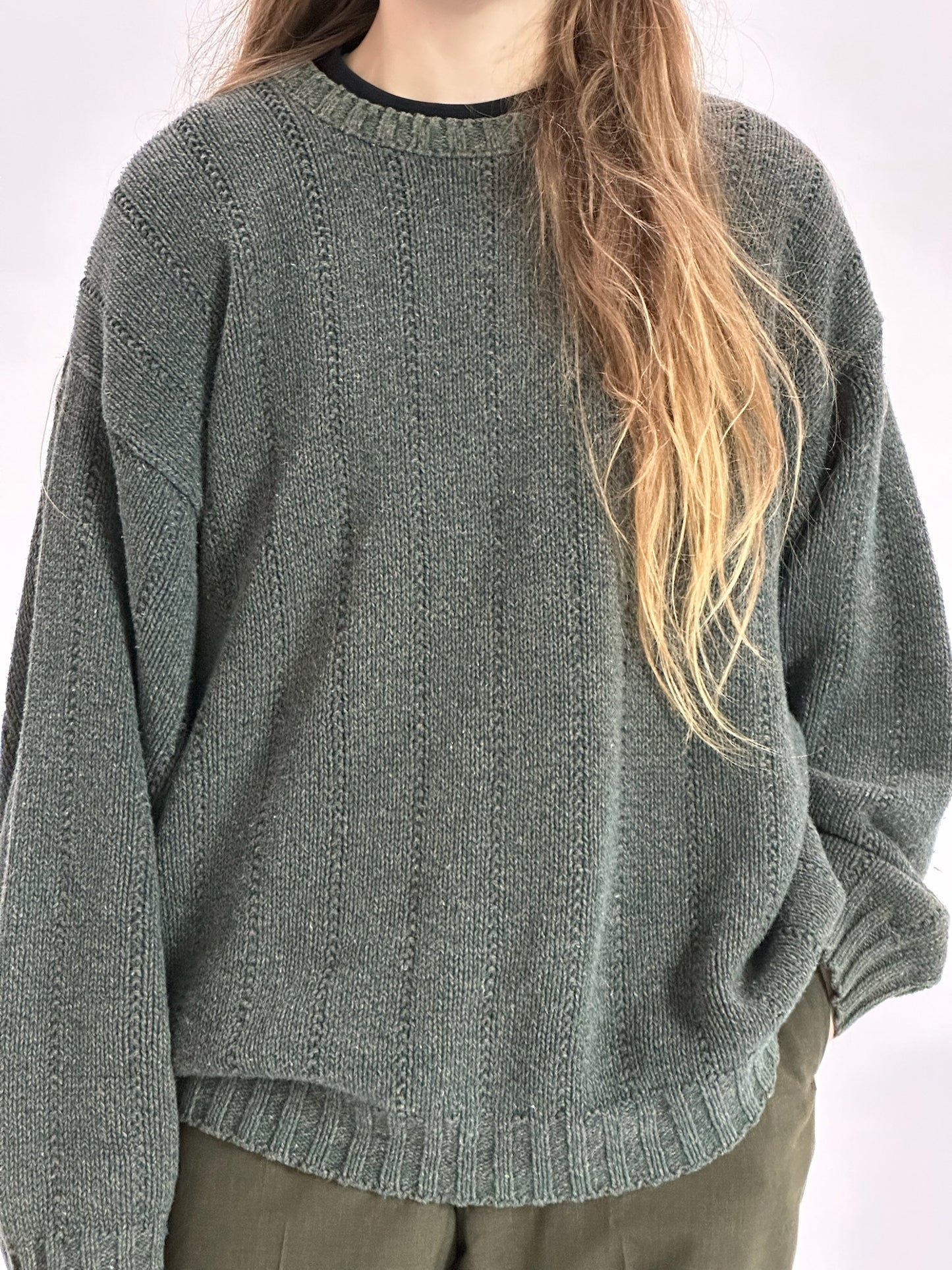 90s Eddie Bauer dark green sweater