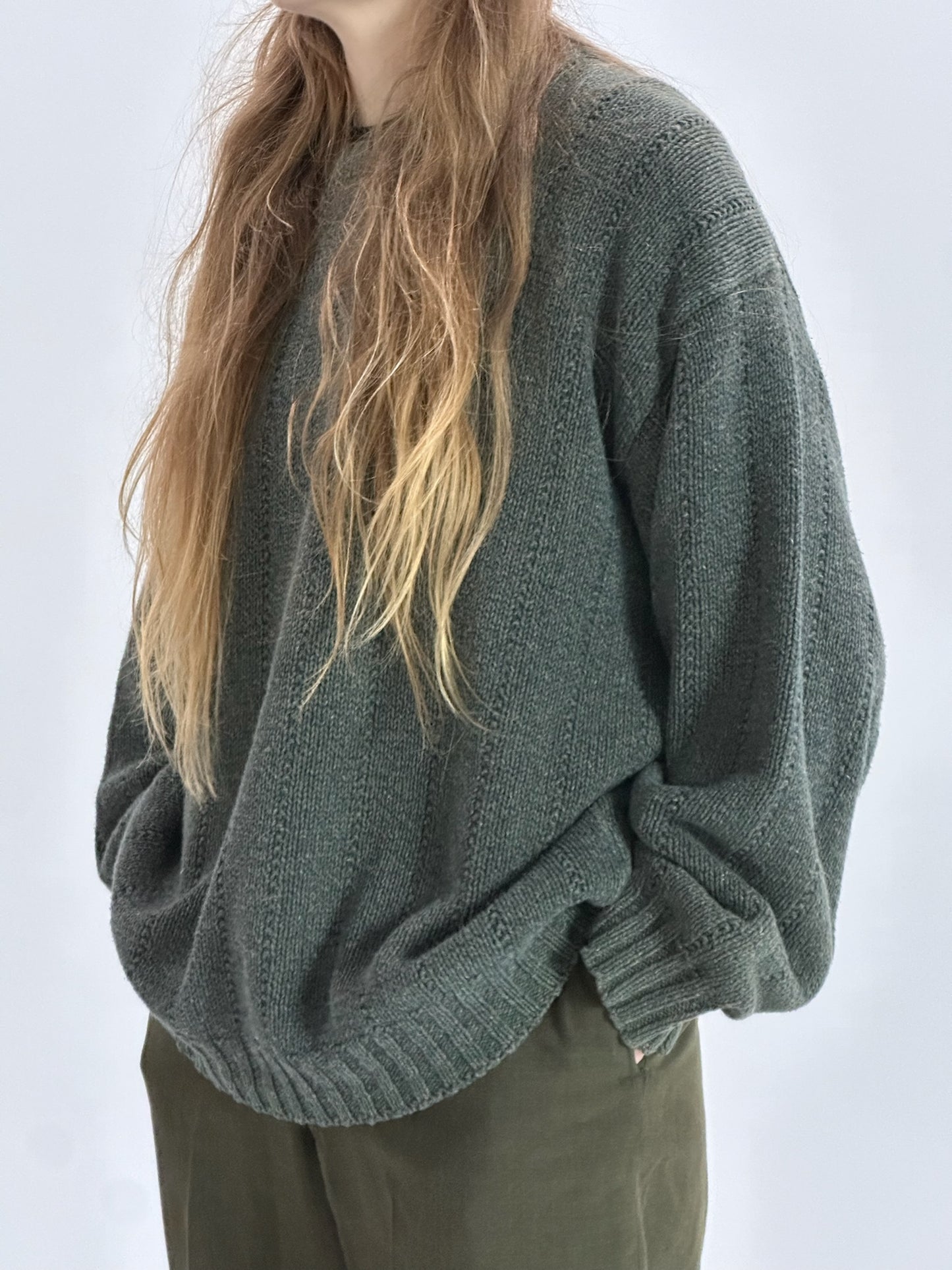 90s Eddie Bauer dark green sweater