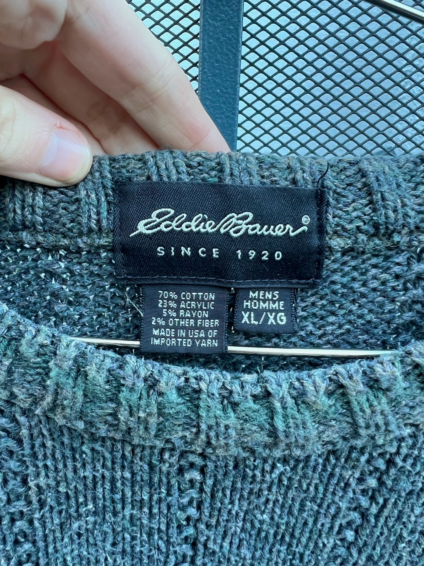 90s Eddie Bauer dark green sweater