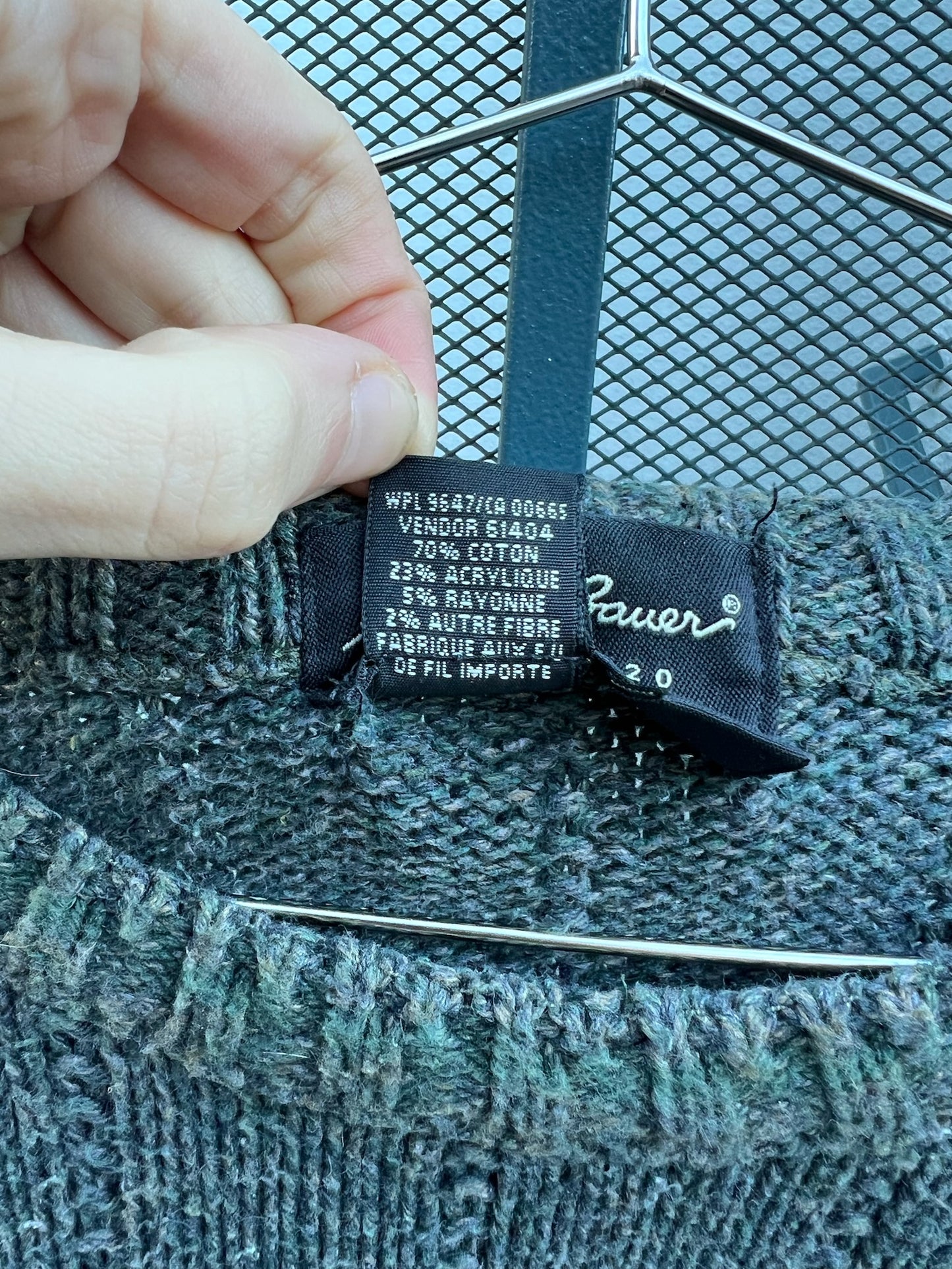 90s Eddie Bauer dark green sweater