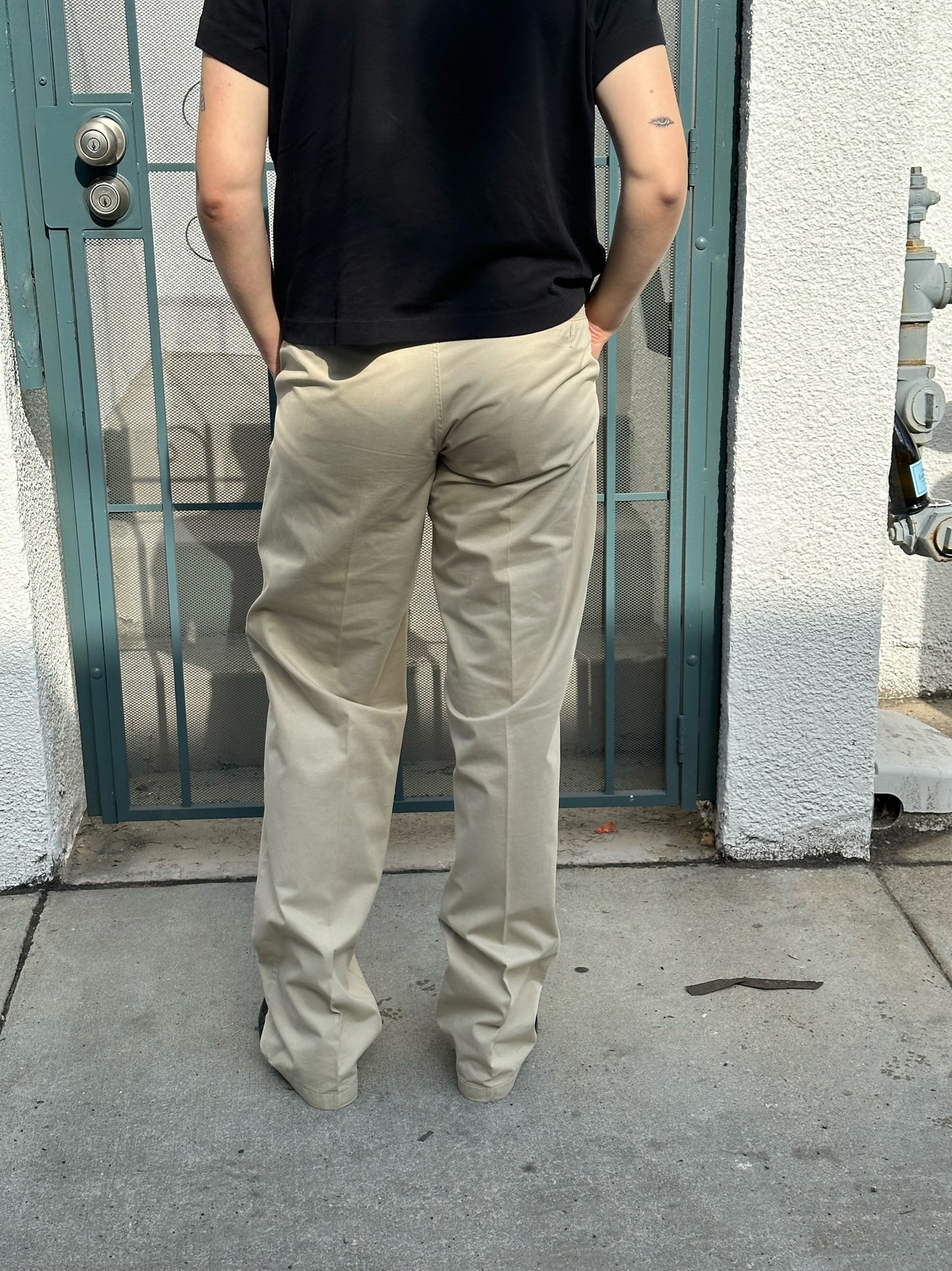 80s Emporio Armani beige chinos