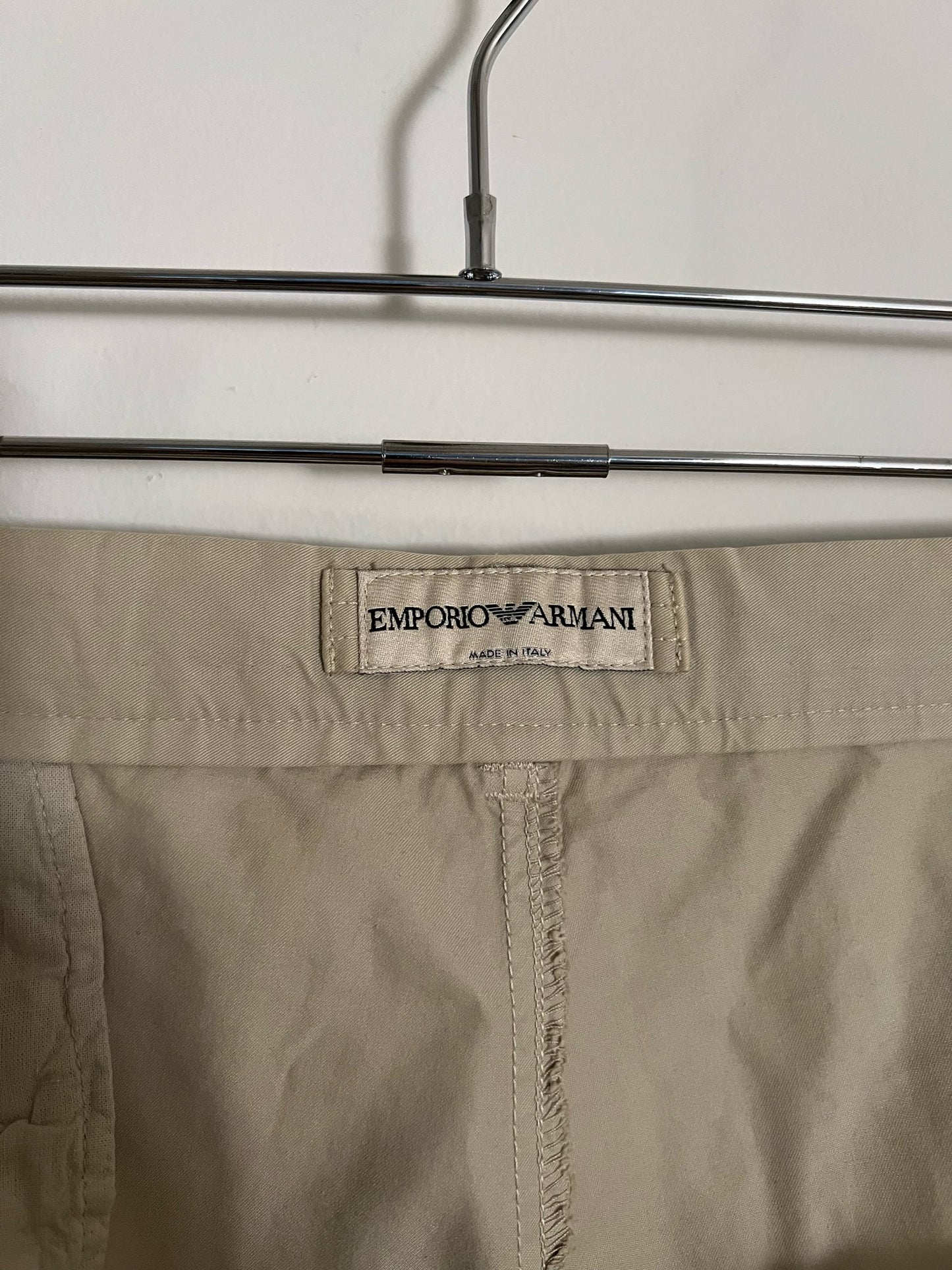 80s Emporio Armani beige chinos