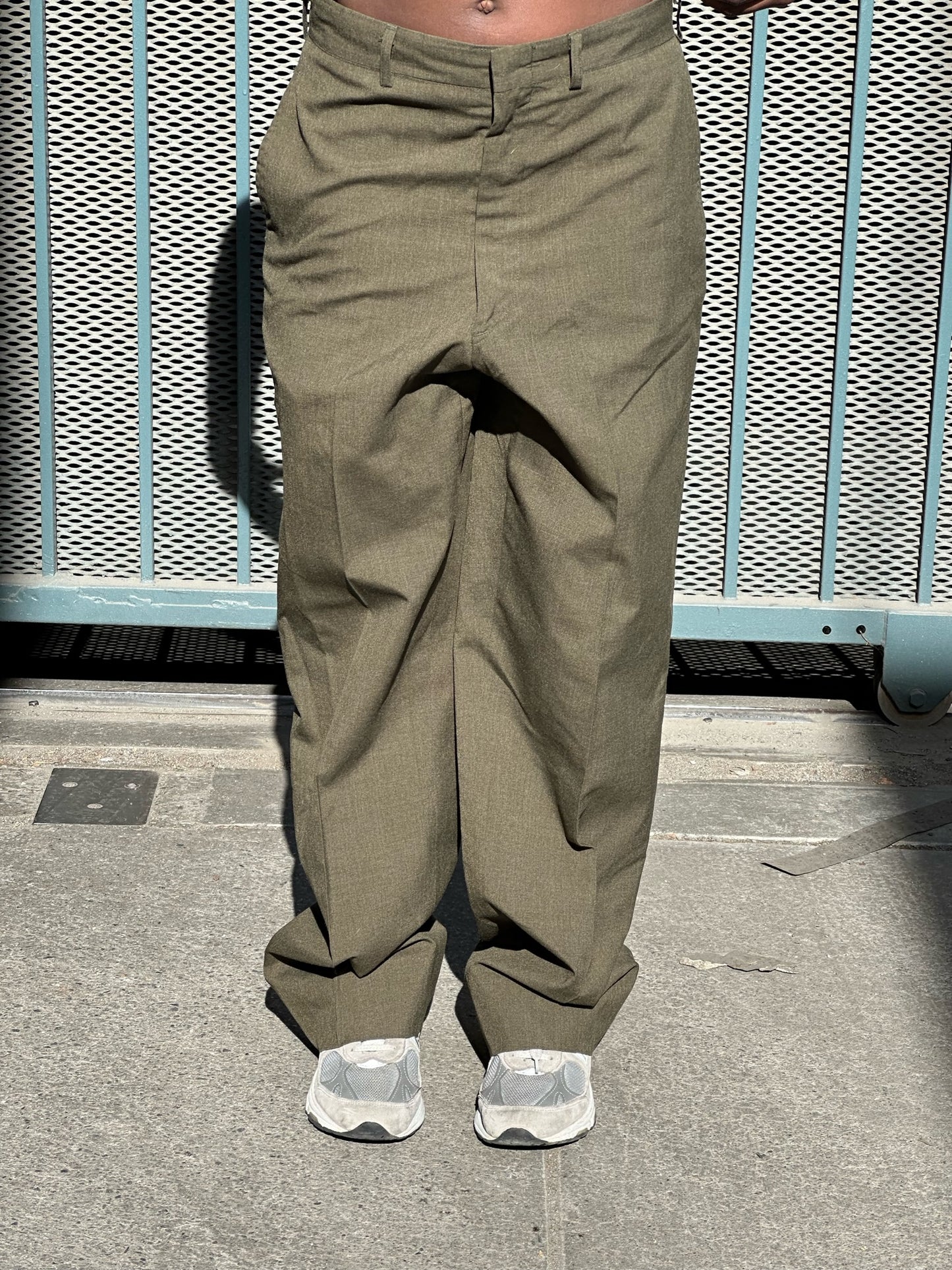 Y2K Marine Corp dark olive green trousers