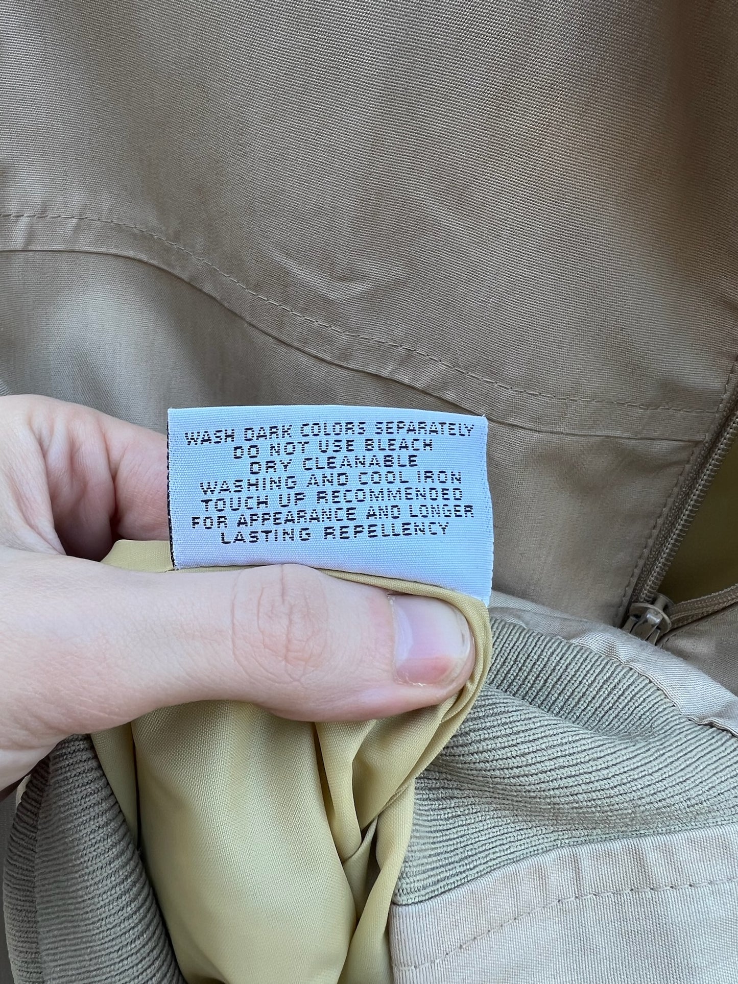 80s London Fog tan jacket with military detailing