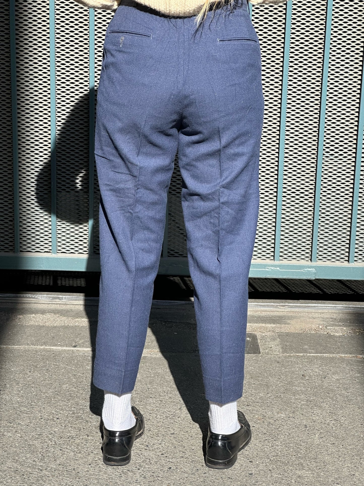 60s USAF navy wool serge trousers