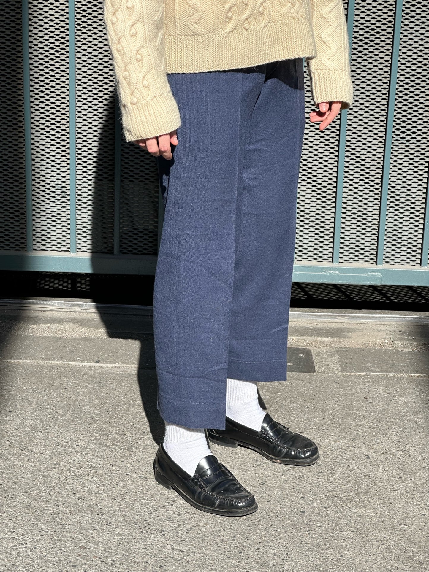 60s USAF navy wool serge trousers