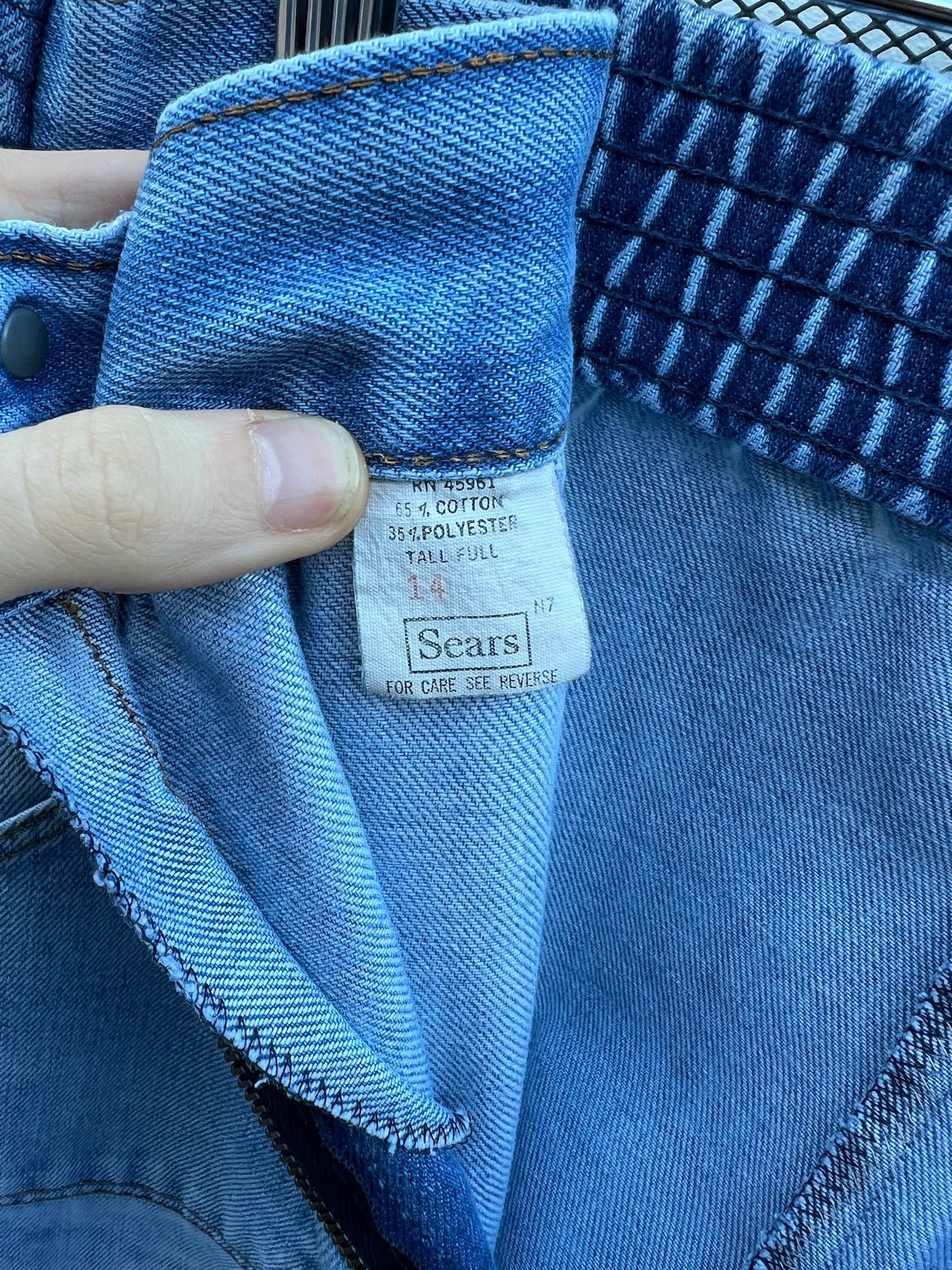 70s/80s Sears patch pocket denim