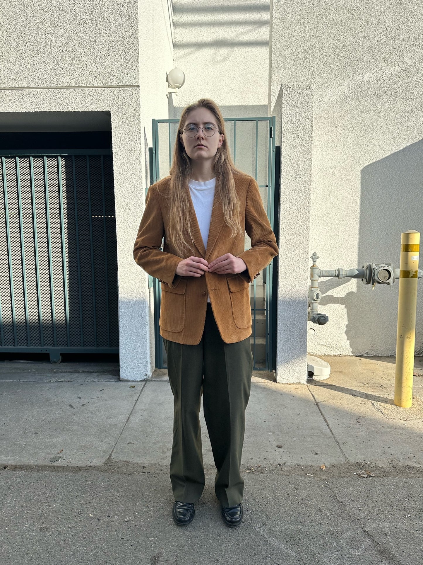 90s Ross & Cromarty dirty blonde corduroy blazer