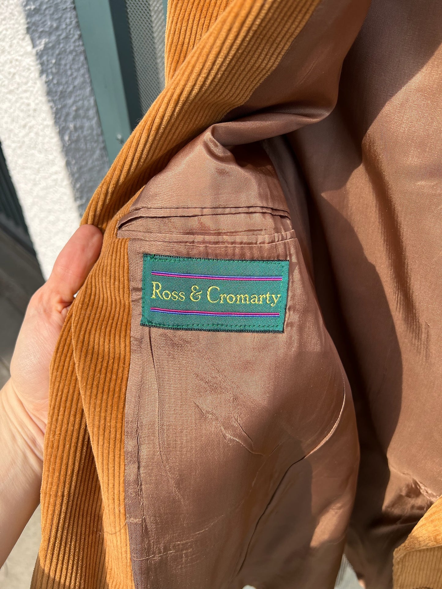 90s Ross & Cromarty dirty blonde corduroy blazer