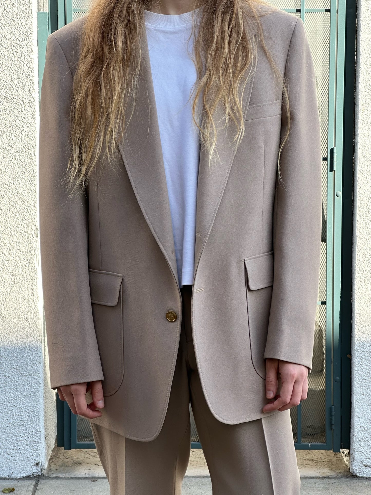 90s Towncraft tan suit