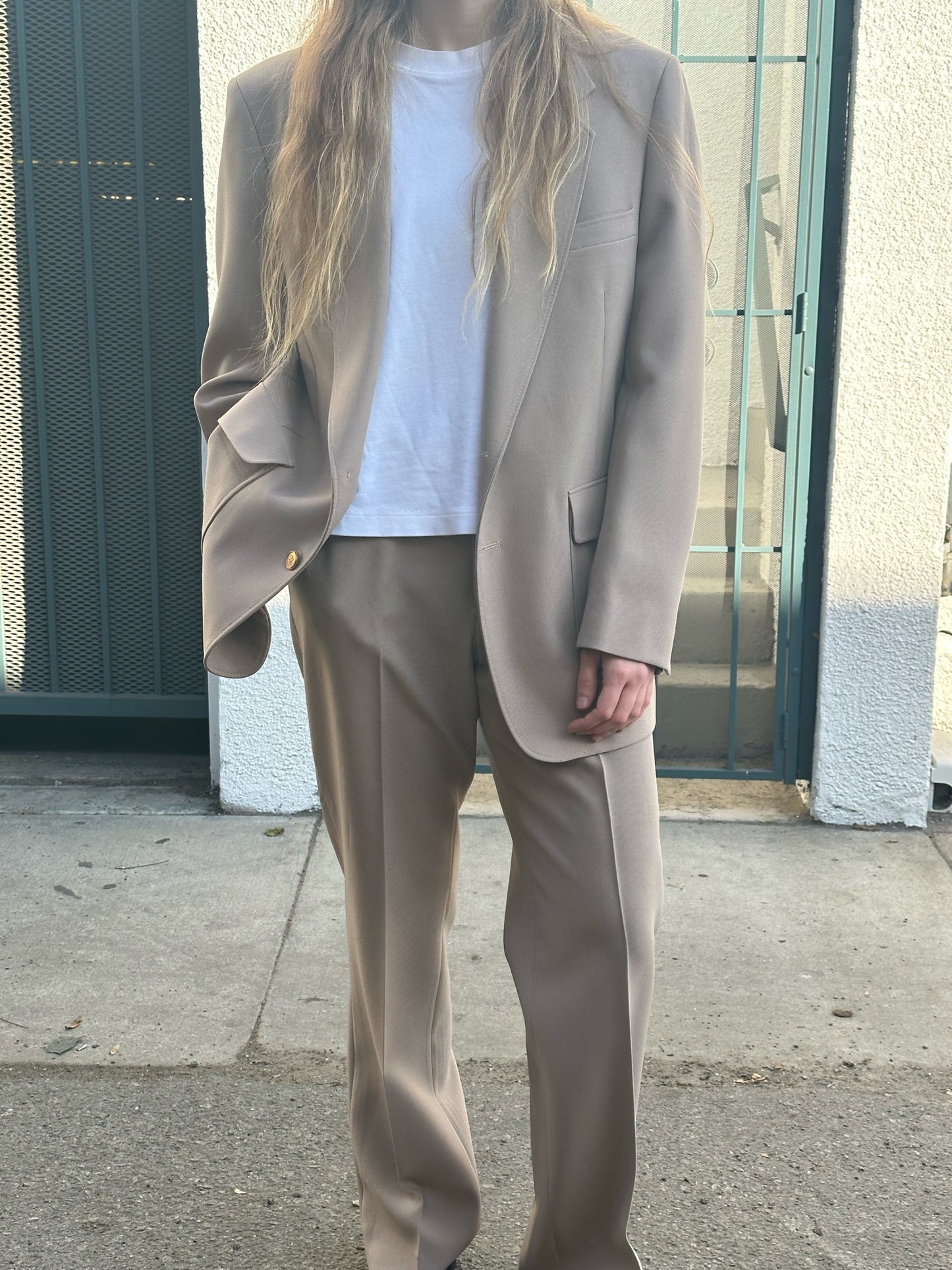 90s Towncraft tan suit