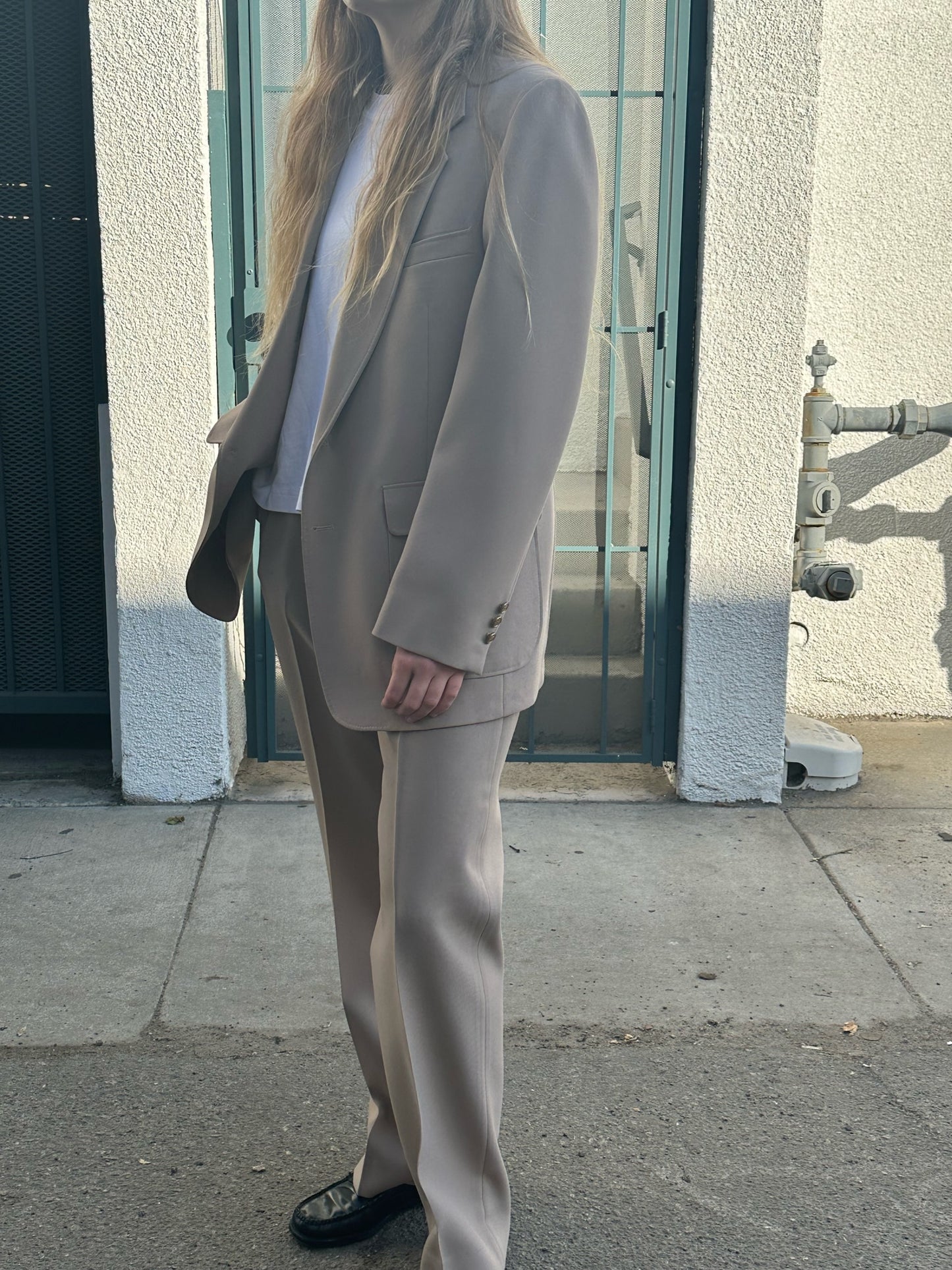 90s Towncraft tan suit