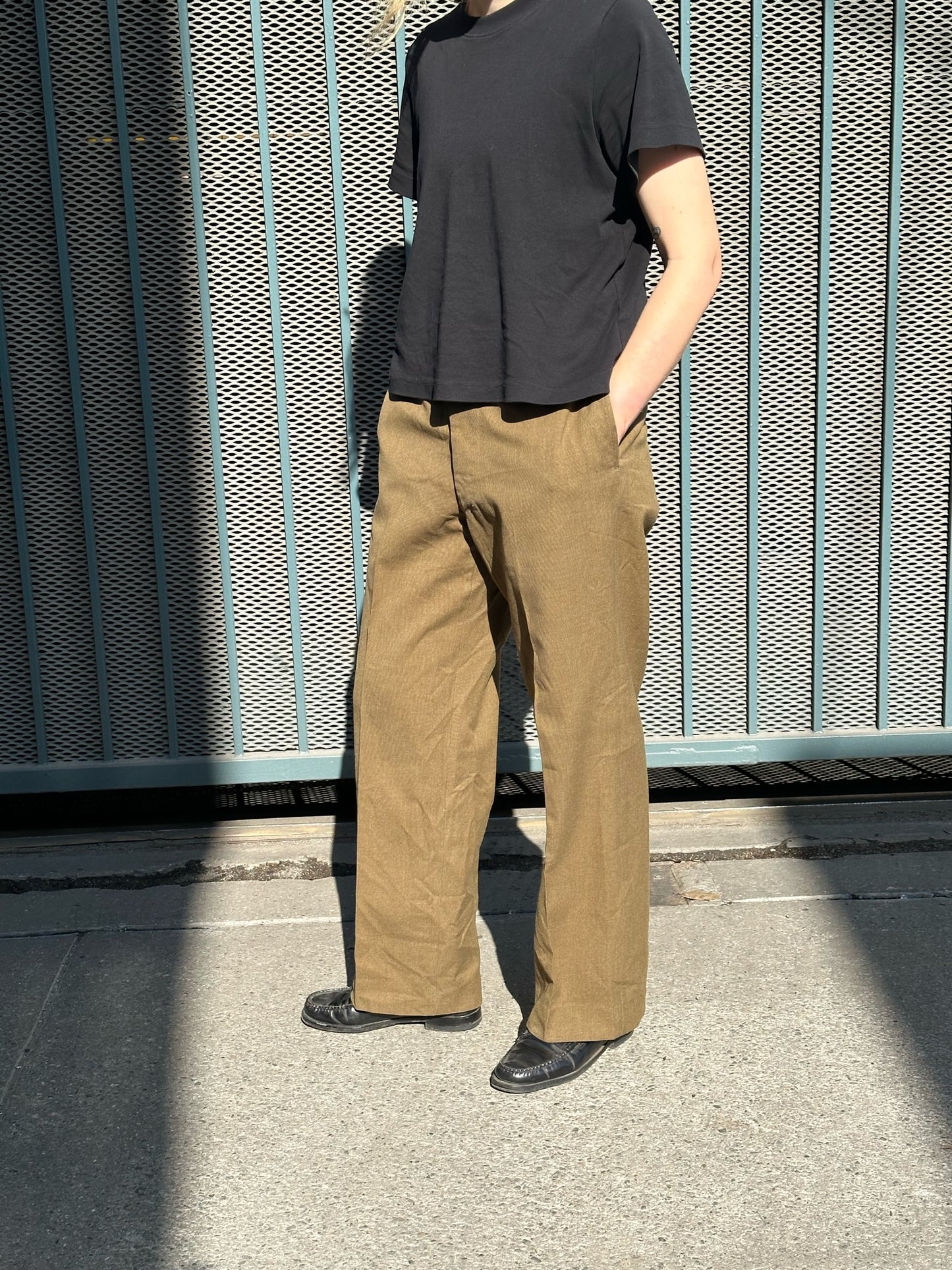 40s WWII US Army olive wool serge trousers