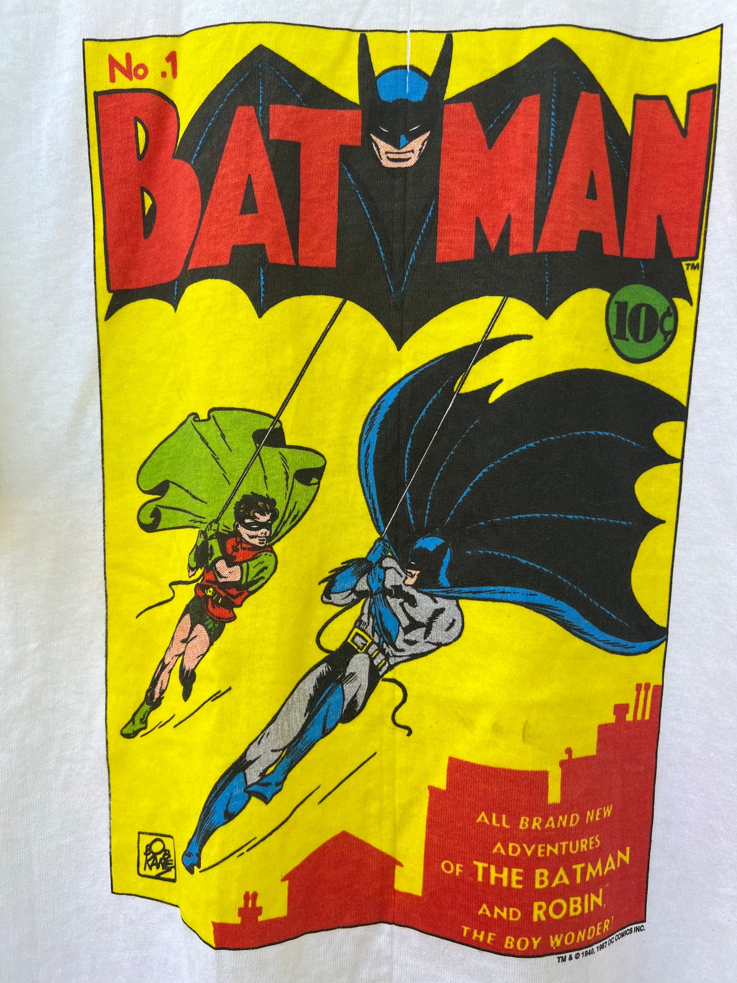 80s Batman and Robin No 1 by Bob Kane DC Comics tee