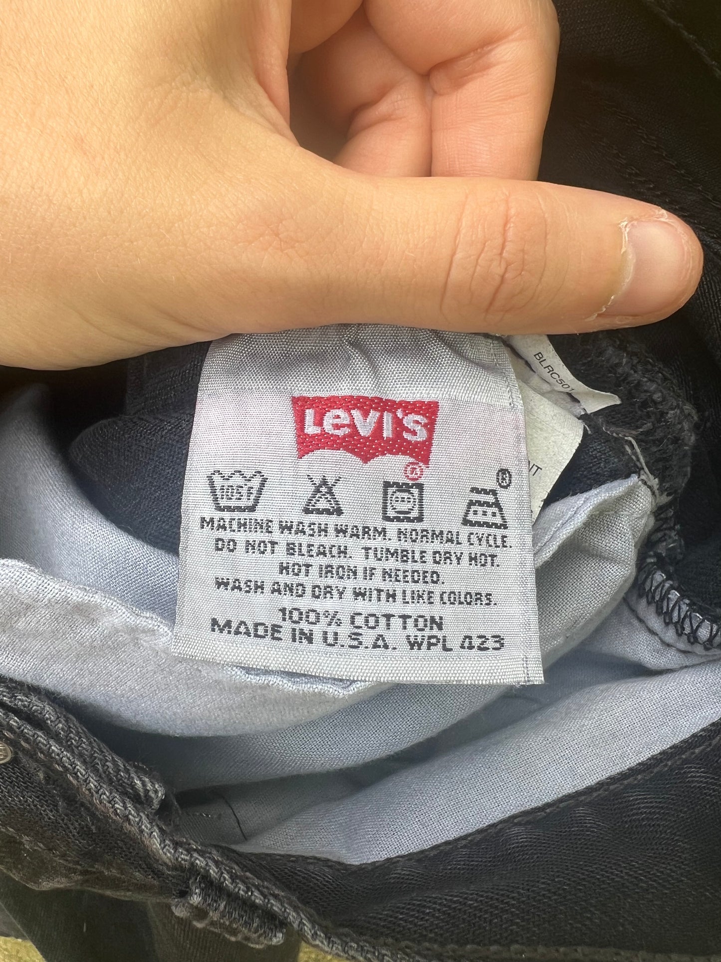 1998 black Levi's 501