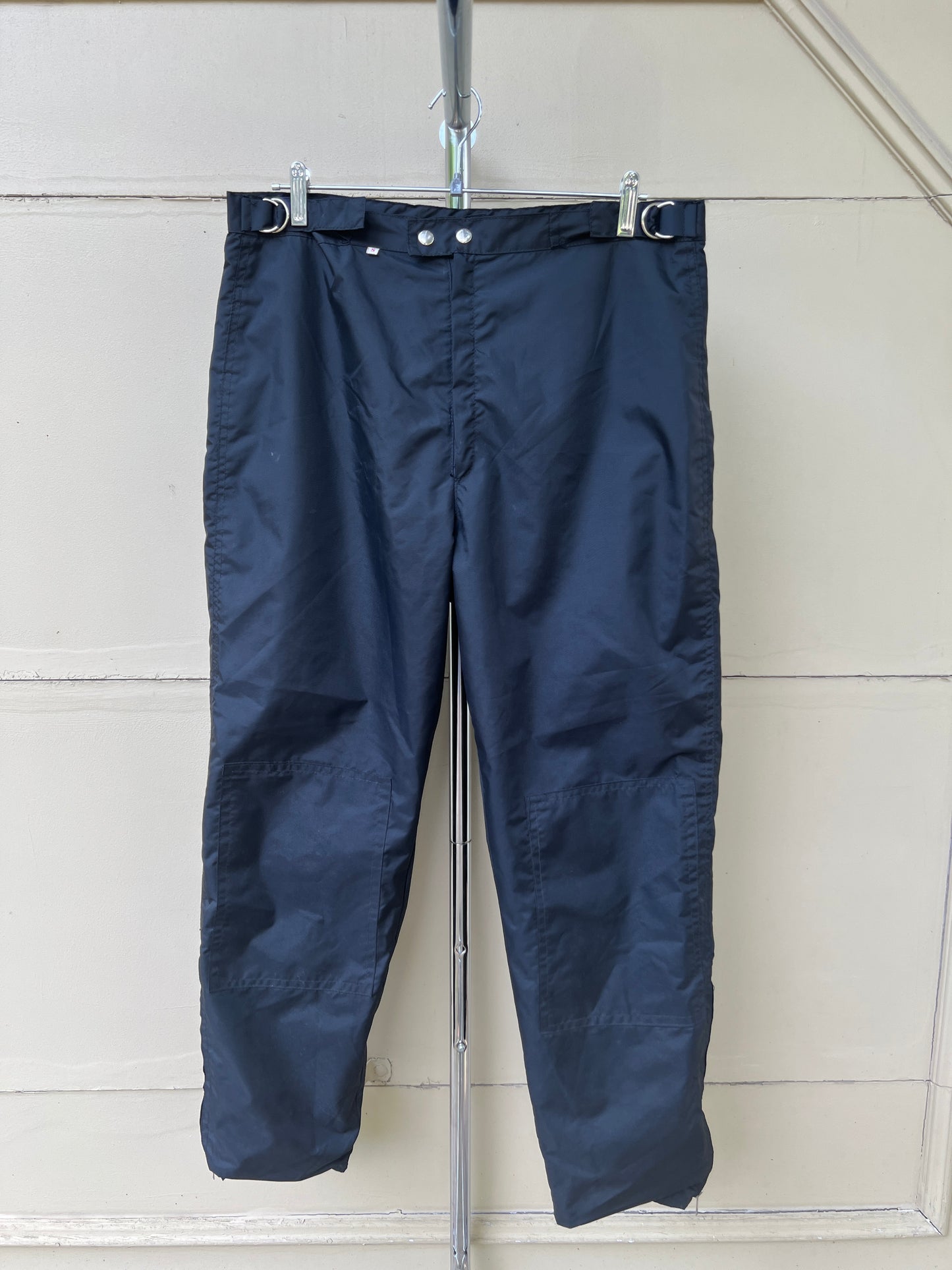 80s snap closure nylon shell ski pants