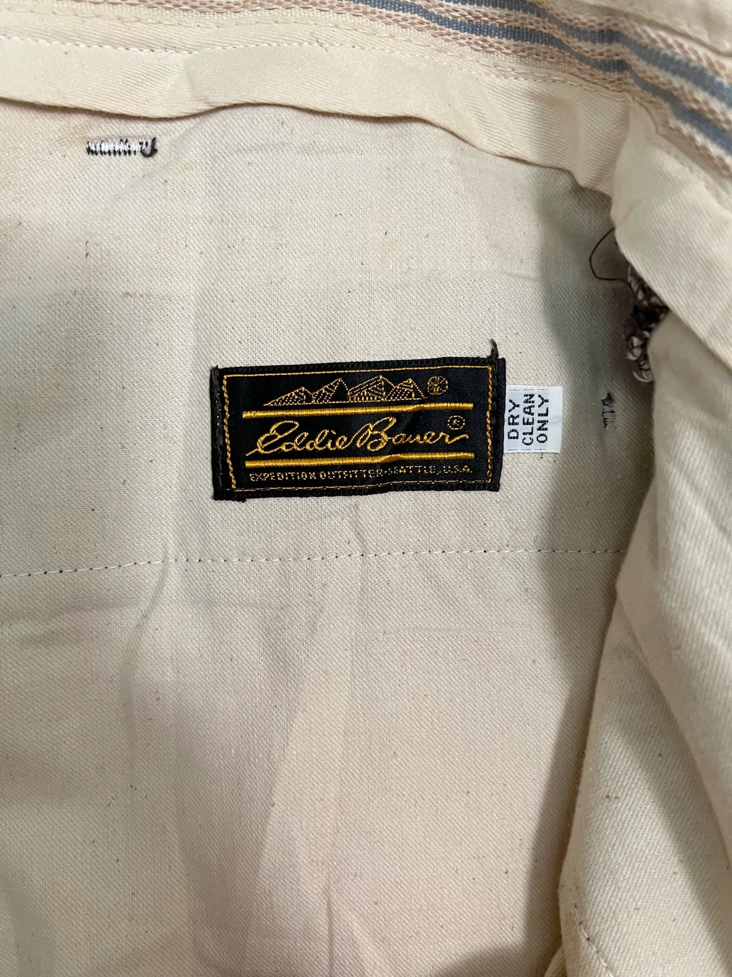 60s/70s Eddie Bauer brown check expedition trousers