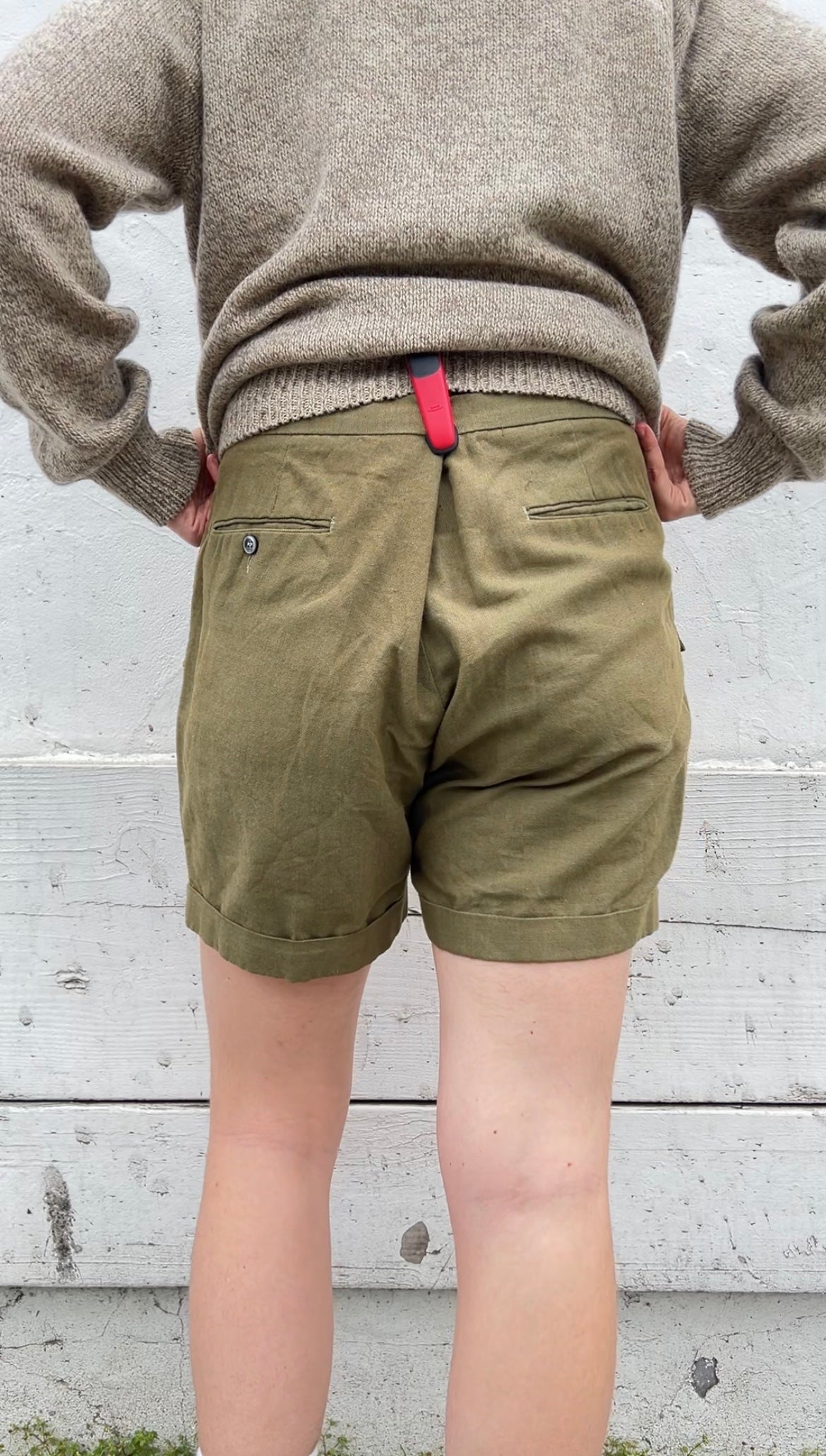 60s/70s Military fatigue shorts