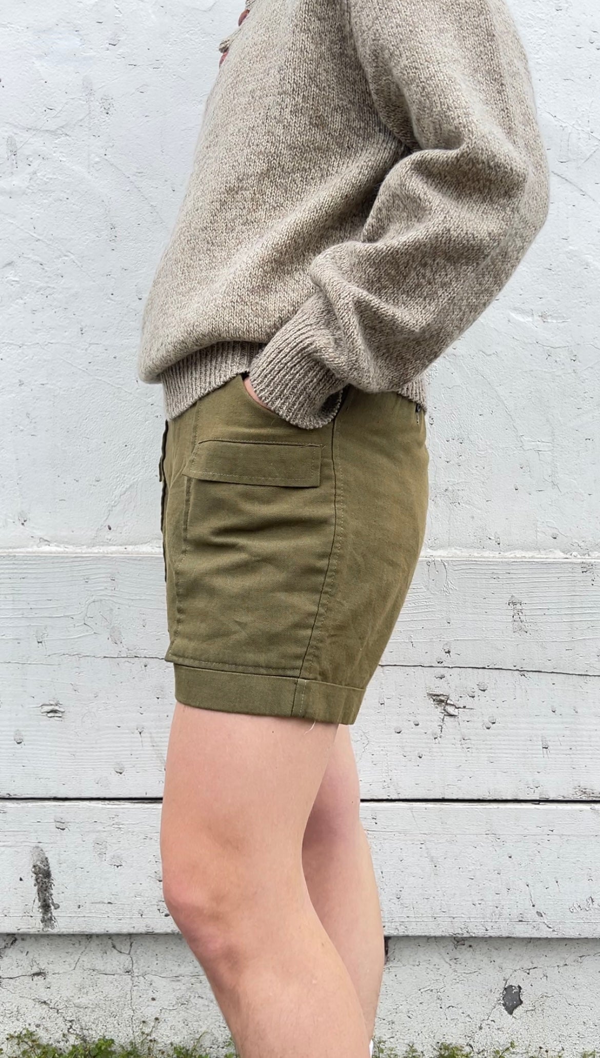 60s/70s Military fatigue shorts