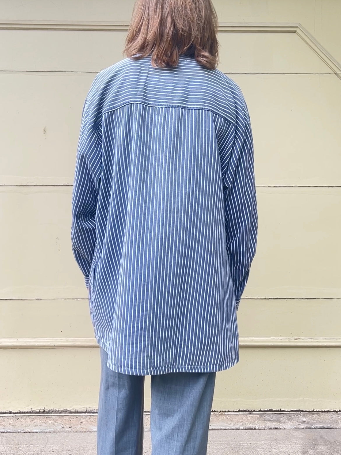 80s SMS Sima German striped fisherman shirt