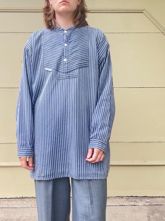 80s SMS Sima German striped fisherman shirt