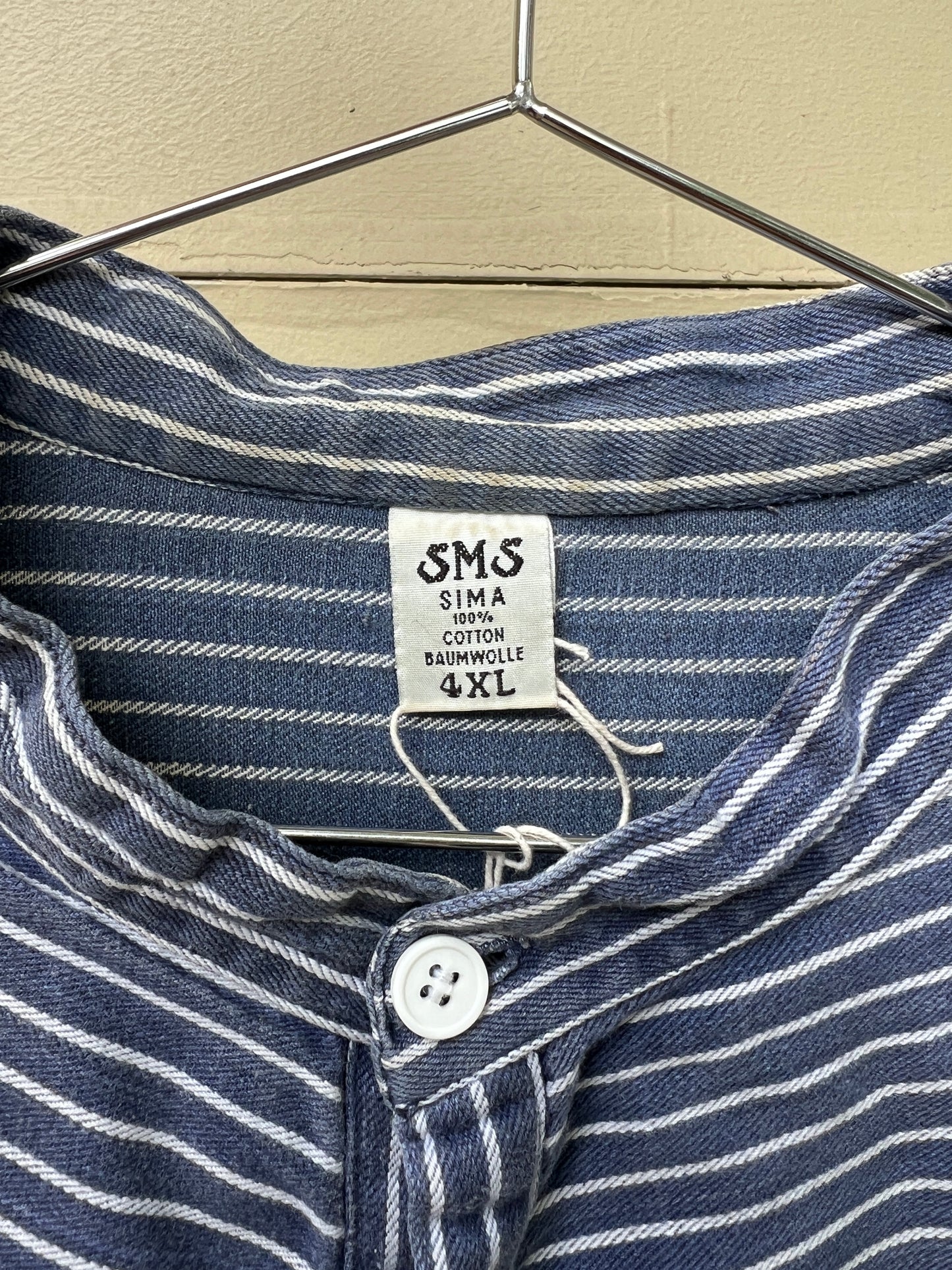 80s SMS Sima German striped fisherman shirt