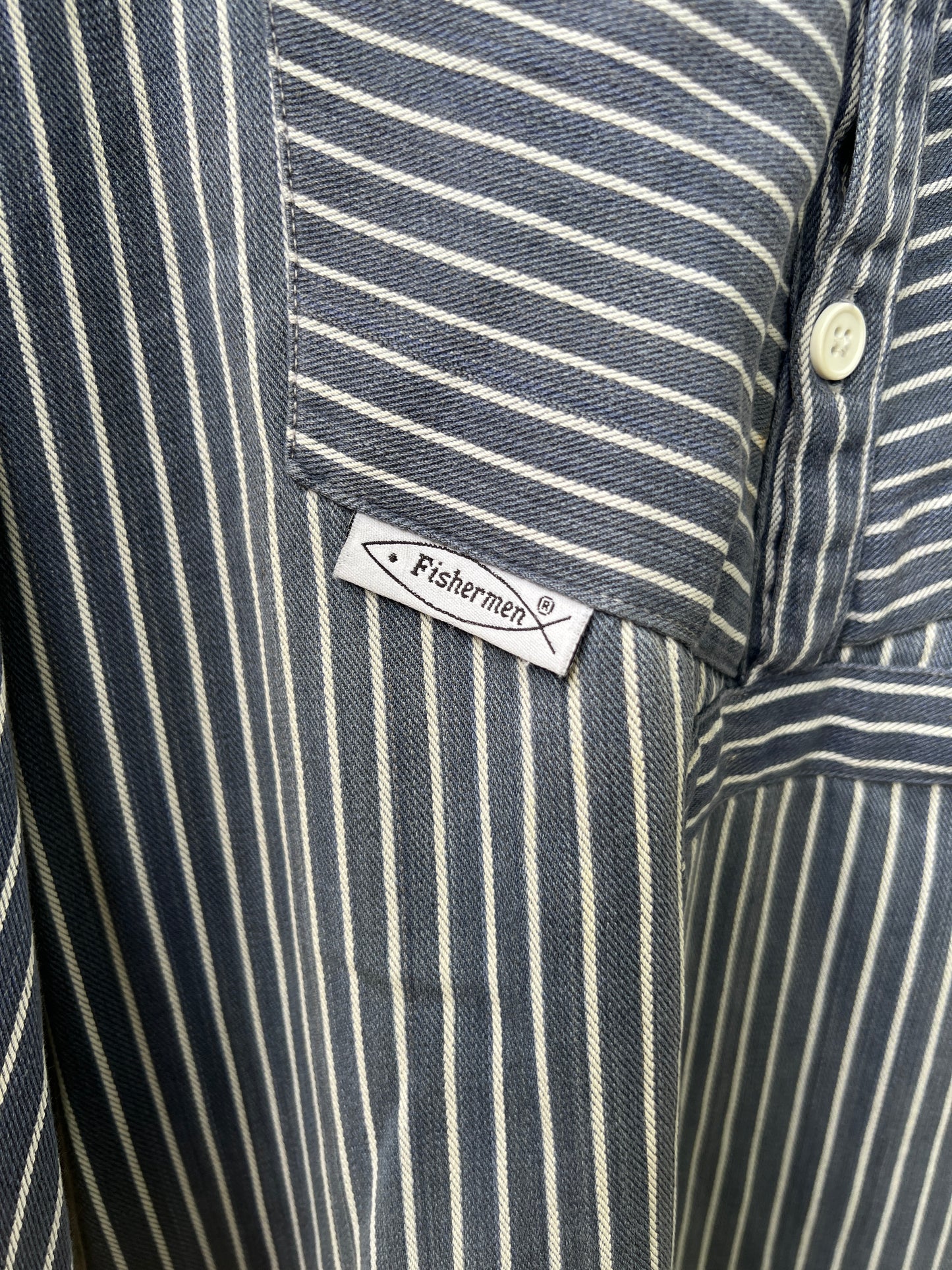 80s SMS Sima German striped fisherman shirt