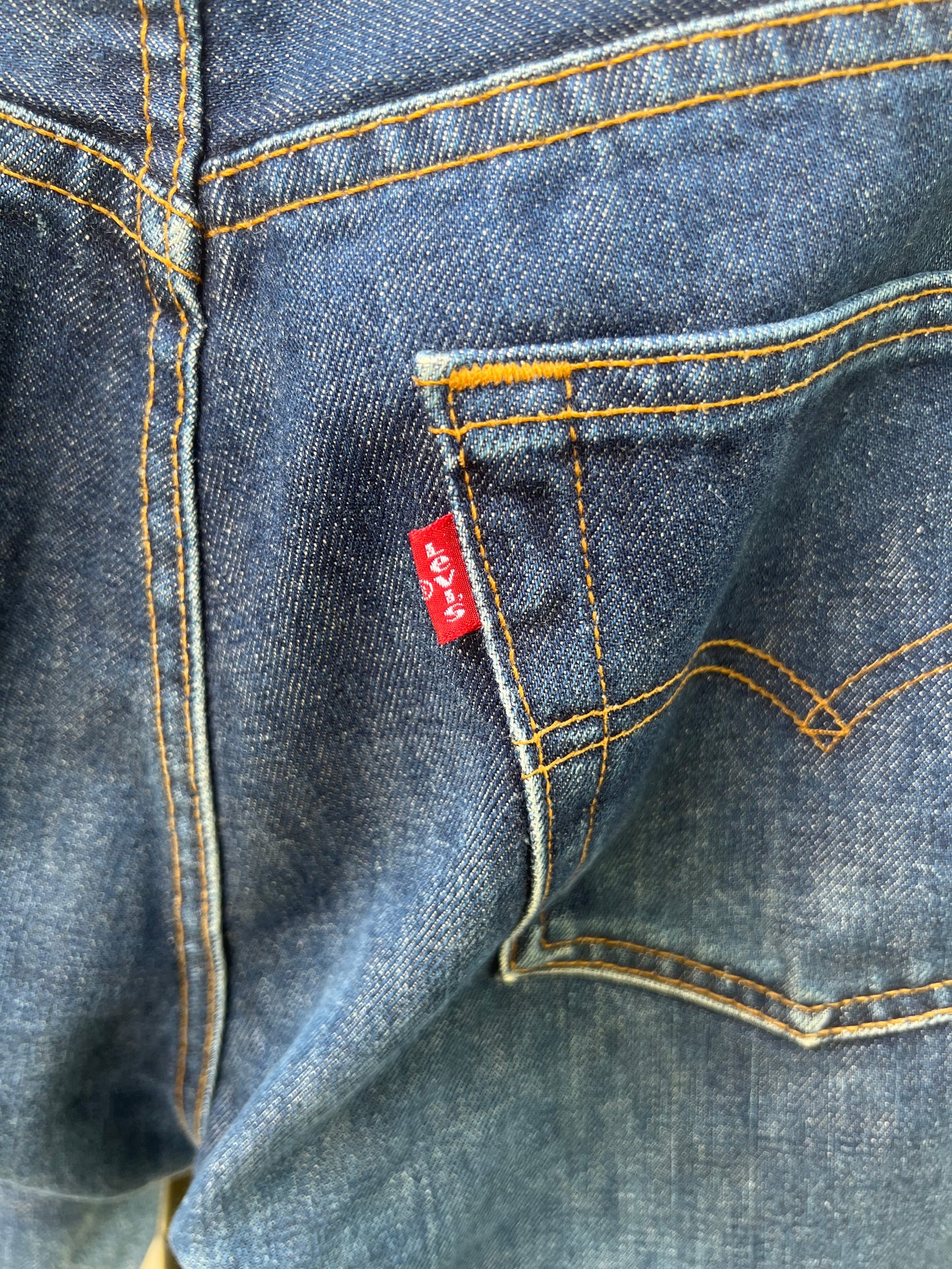 90s Levi's midwash 501s with floral patch rework