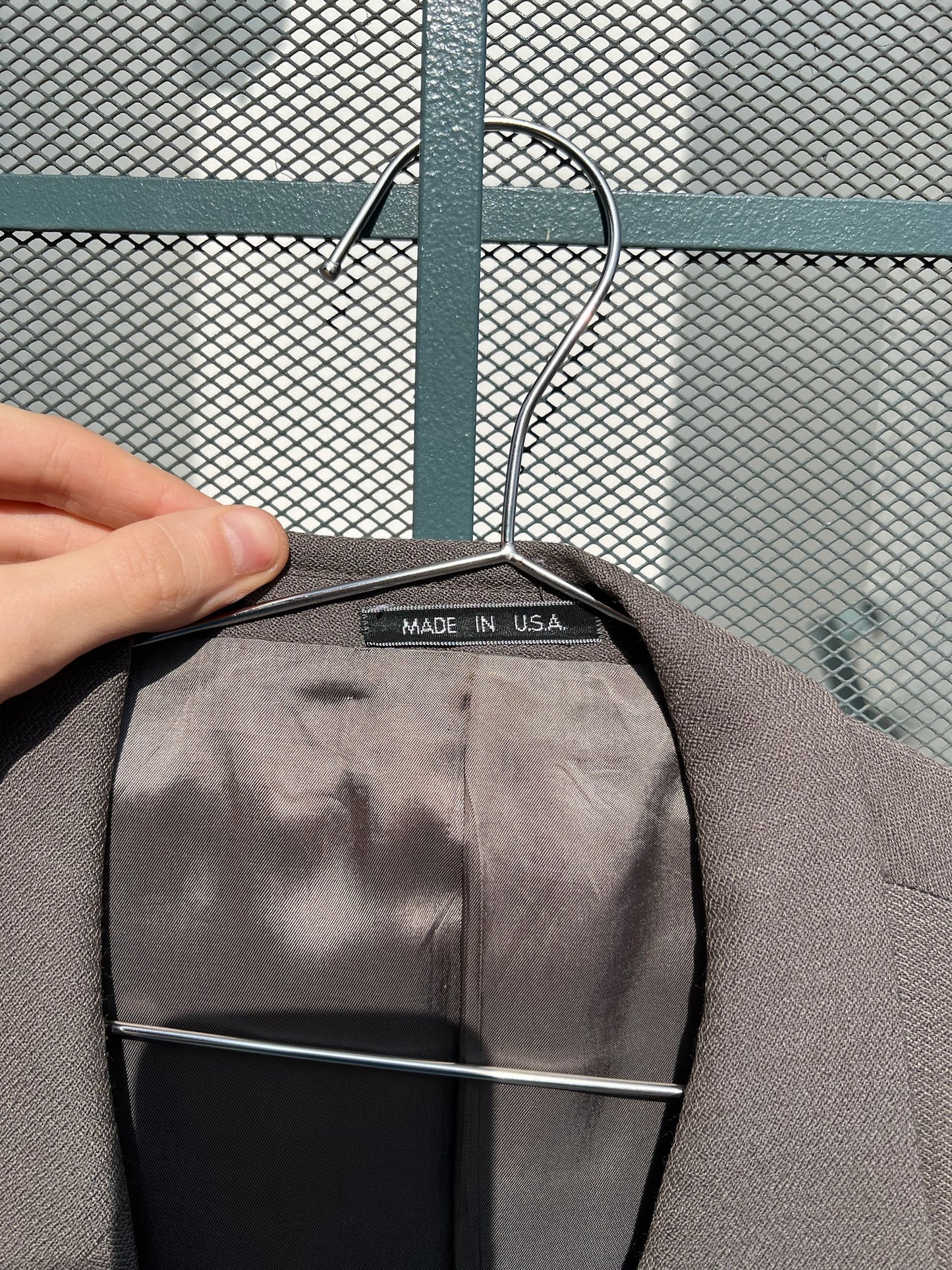 80s Joseph Abboud gray double breasted suit