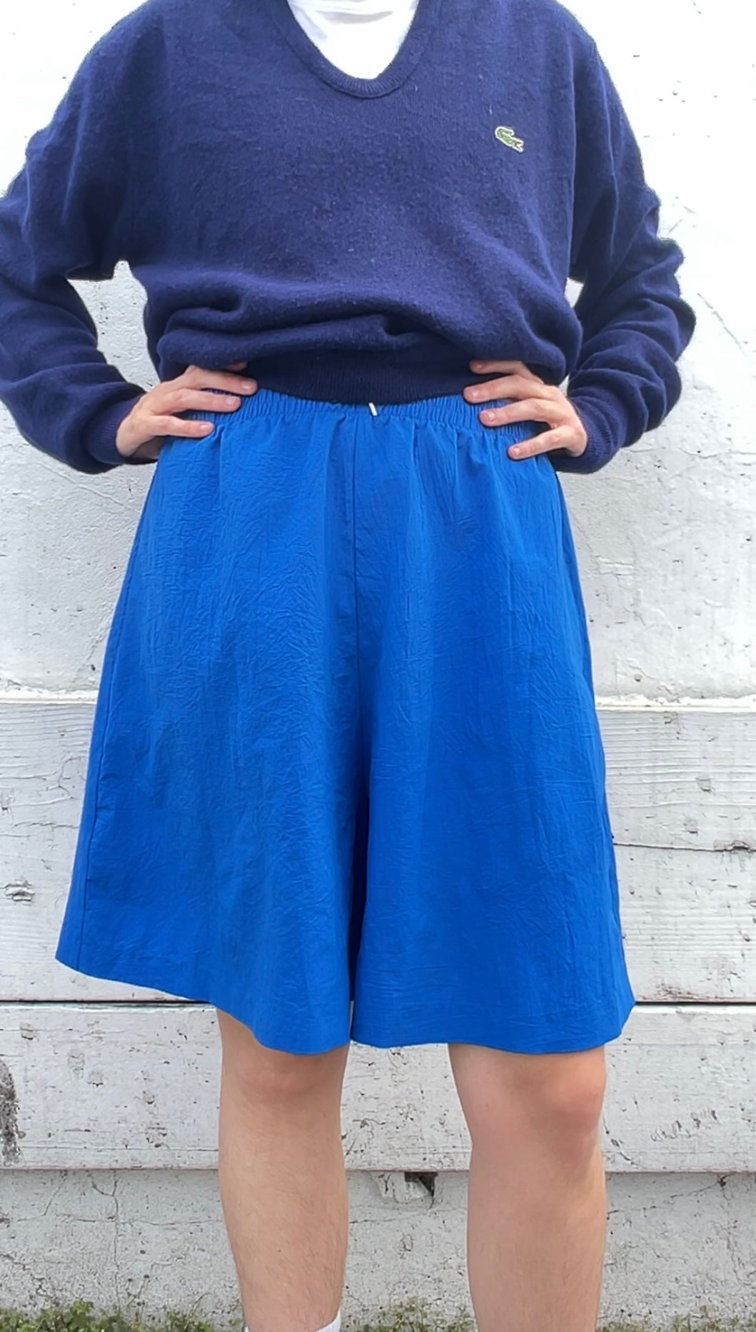 90s Koret blue high-wasited flowy shorts