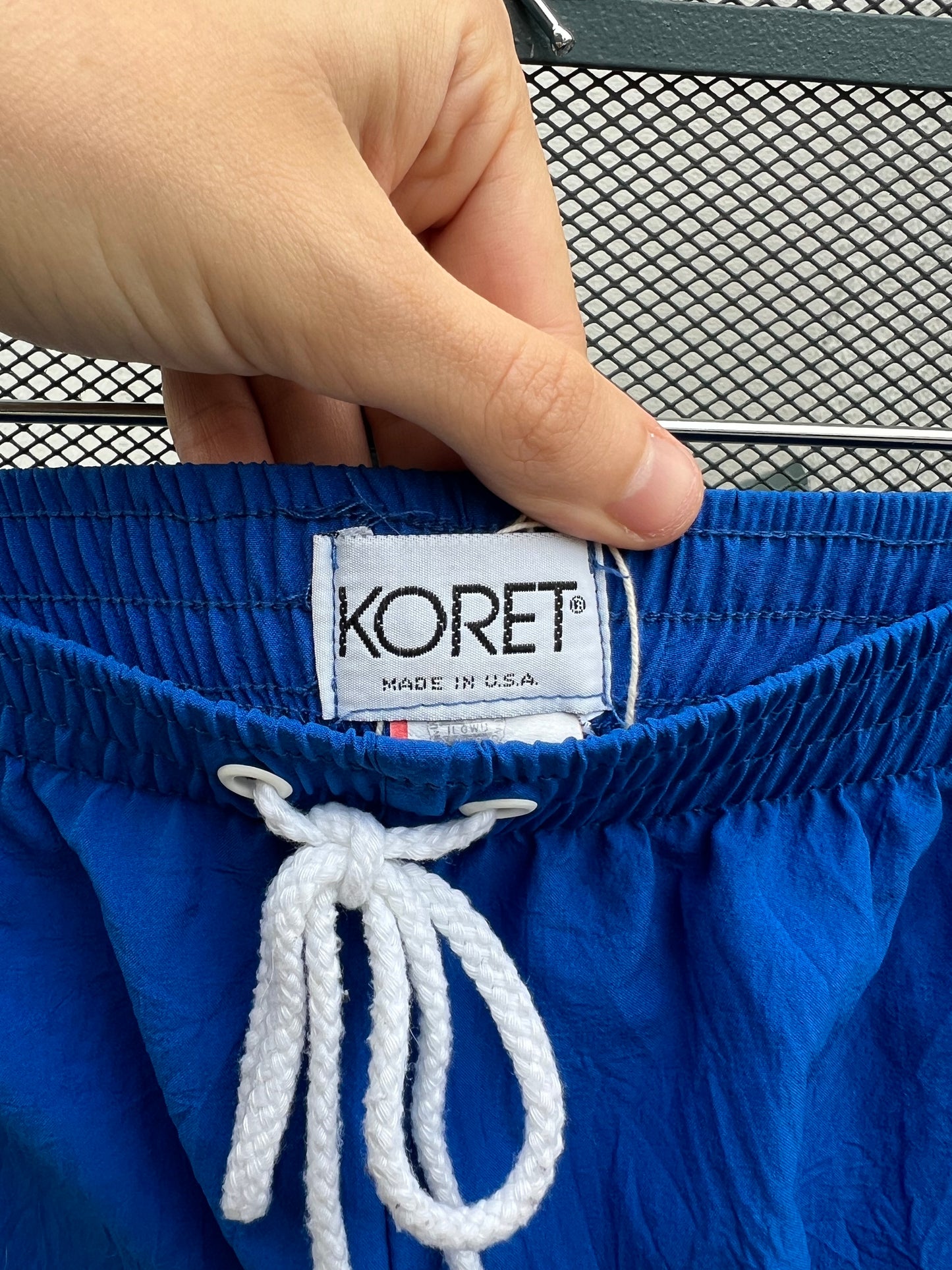 90s Koret blue high-wasited flowy shorts