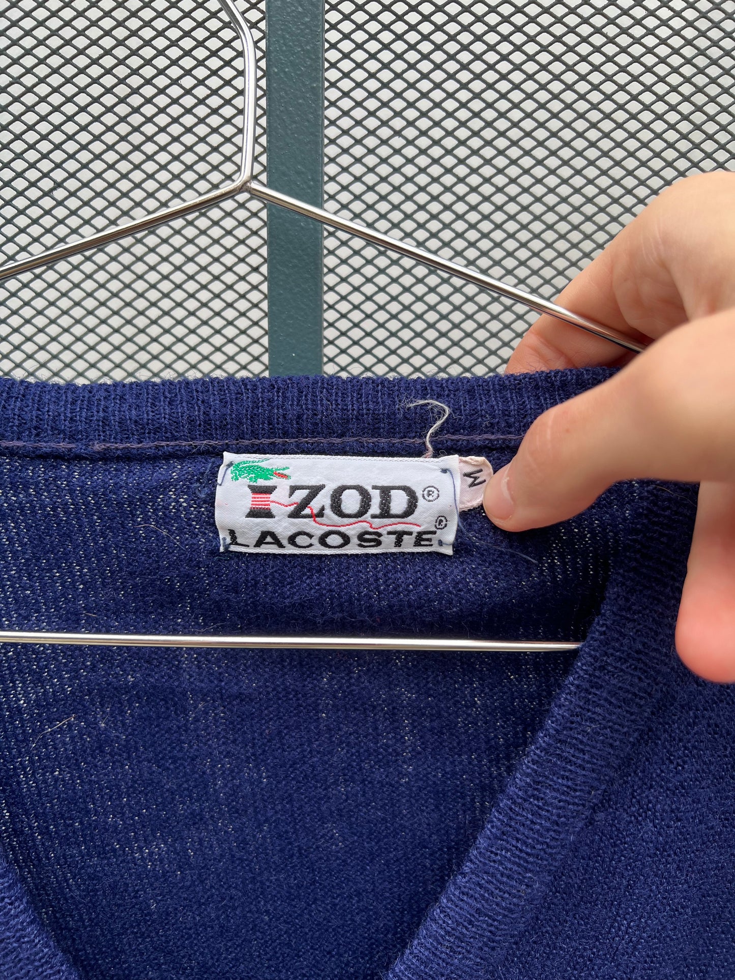 60s Izod Lacoste navy v-neck sweater