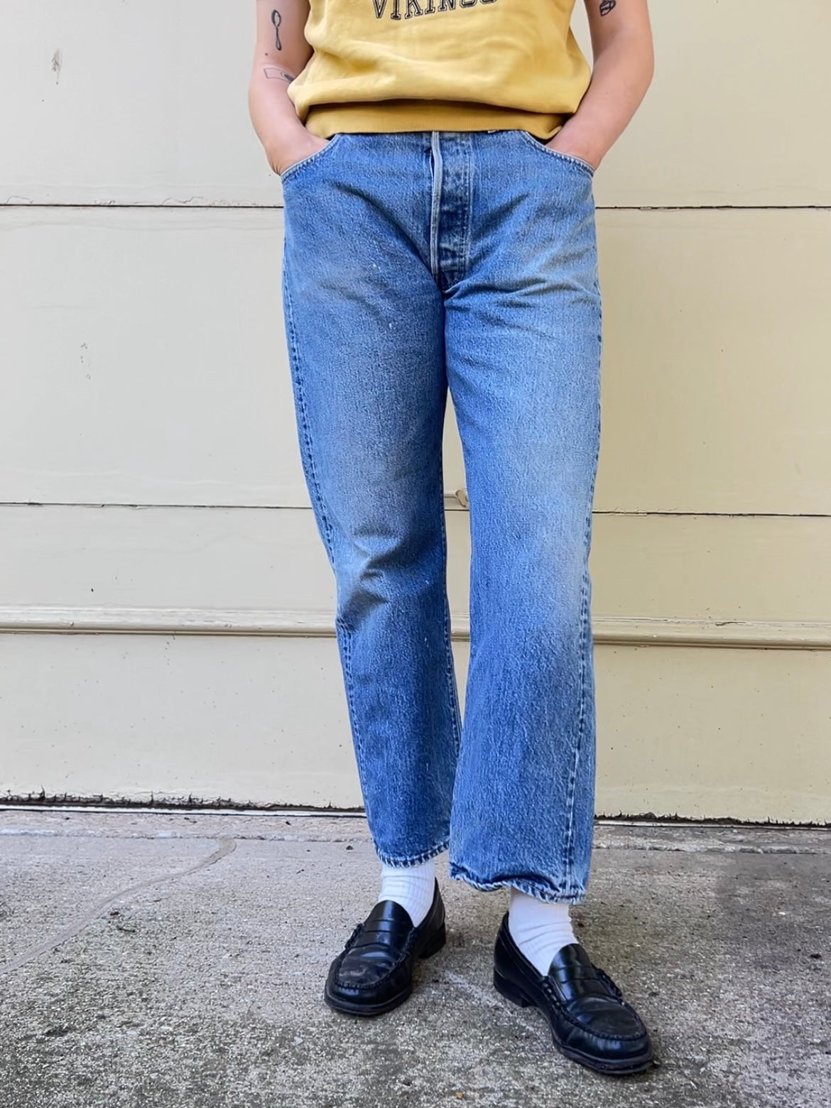 1981 Levi's lightwash 501s