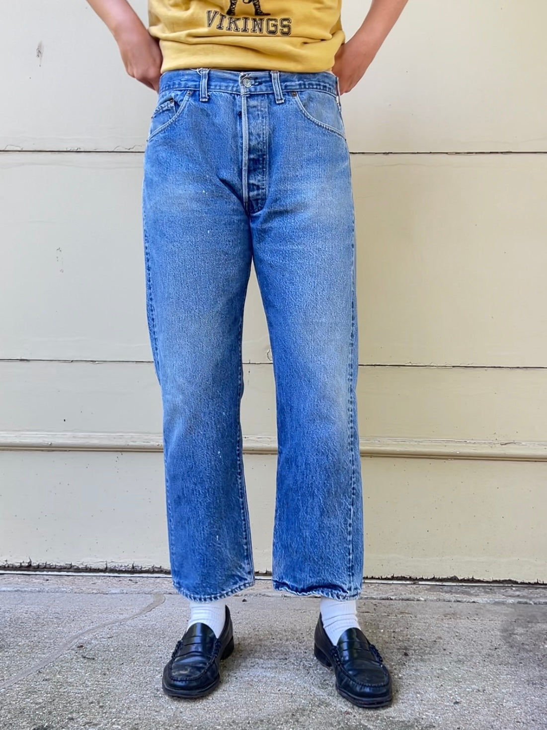 1981 Levi's lightwash 501s