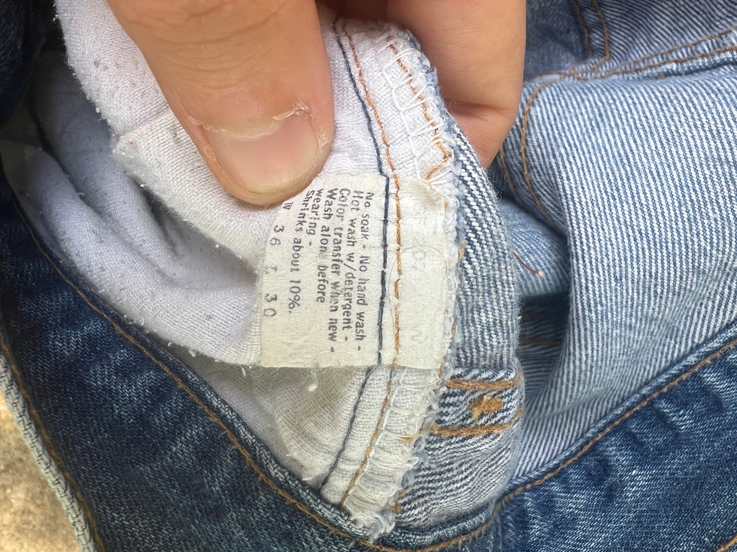 1981 Levi's lightwash 501s