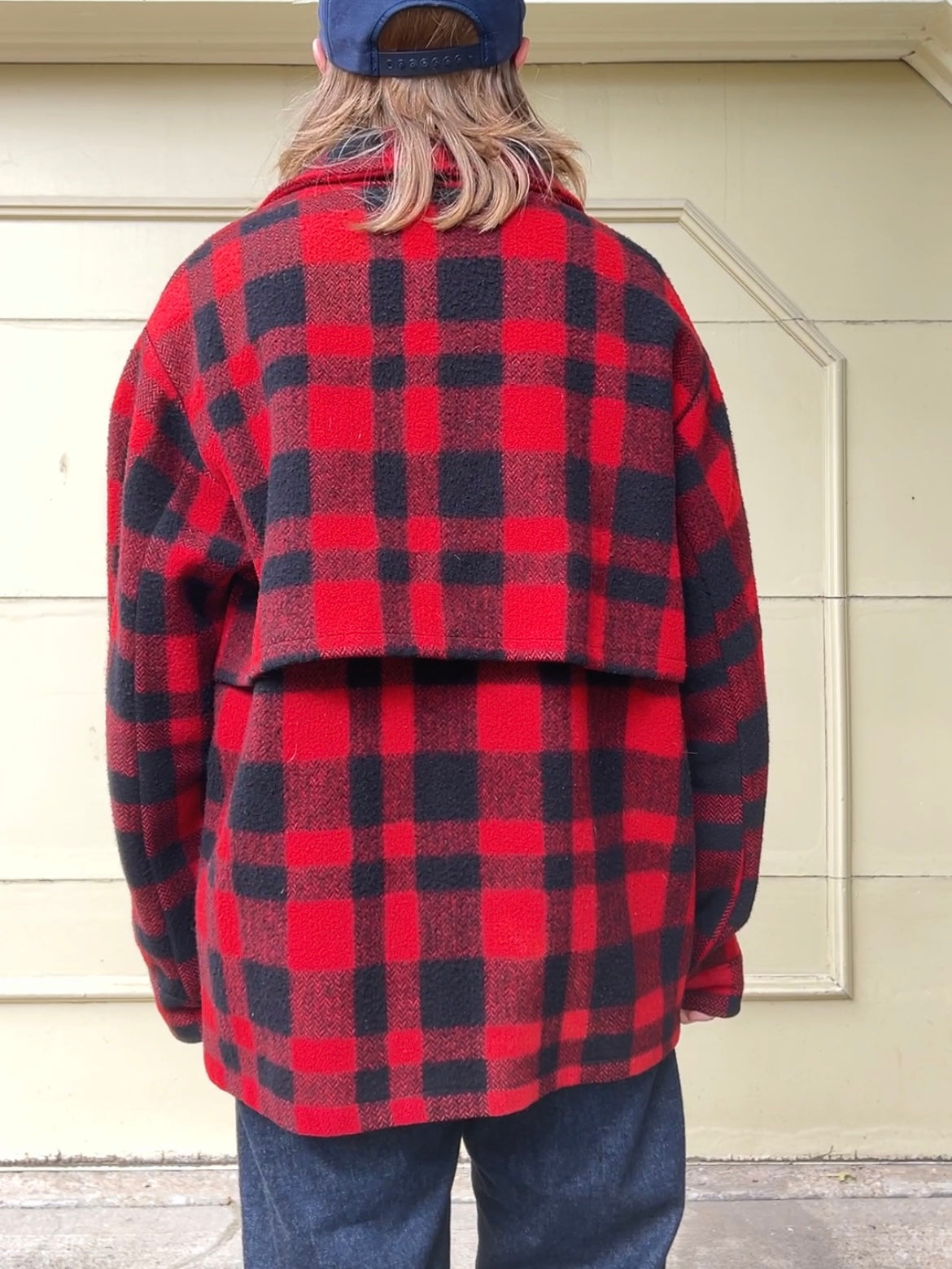 50s Lumber King buffalo plaid wool jacket