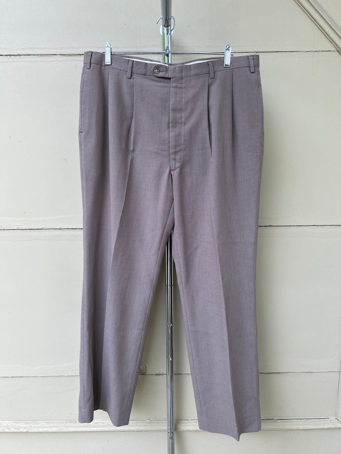 80s Mailliard's beige pleated trousers