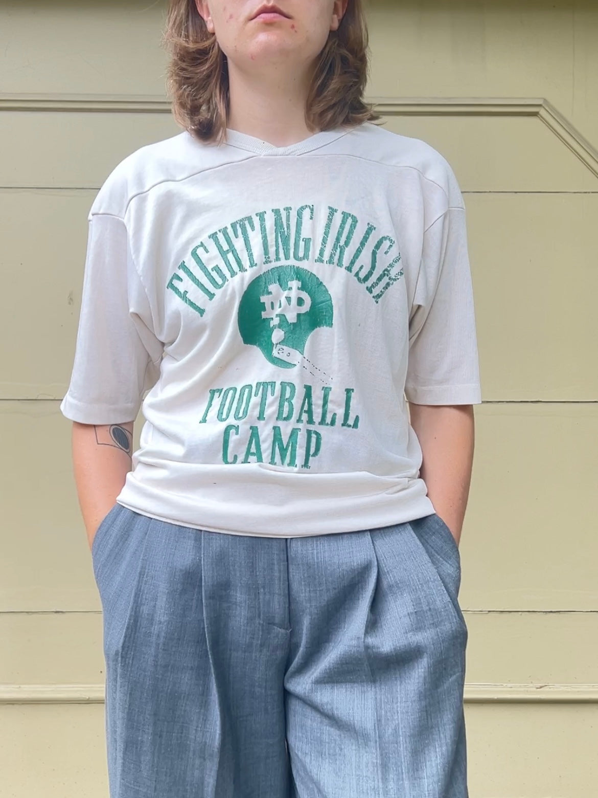 70s Champion Notre Dame Fighting Irish Football Camp jersey