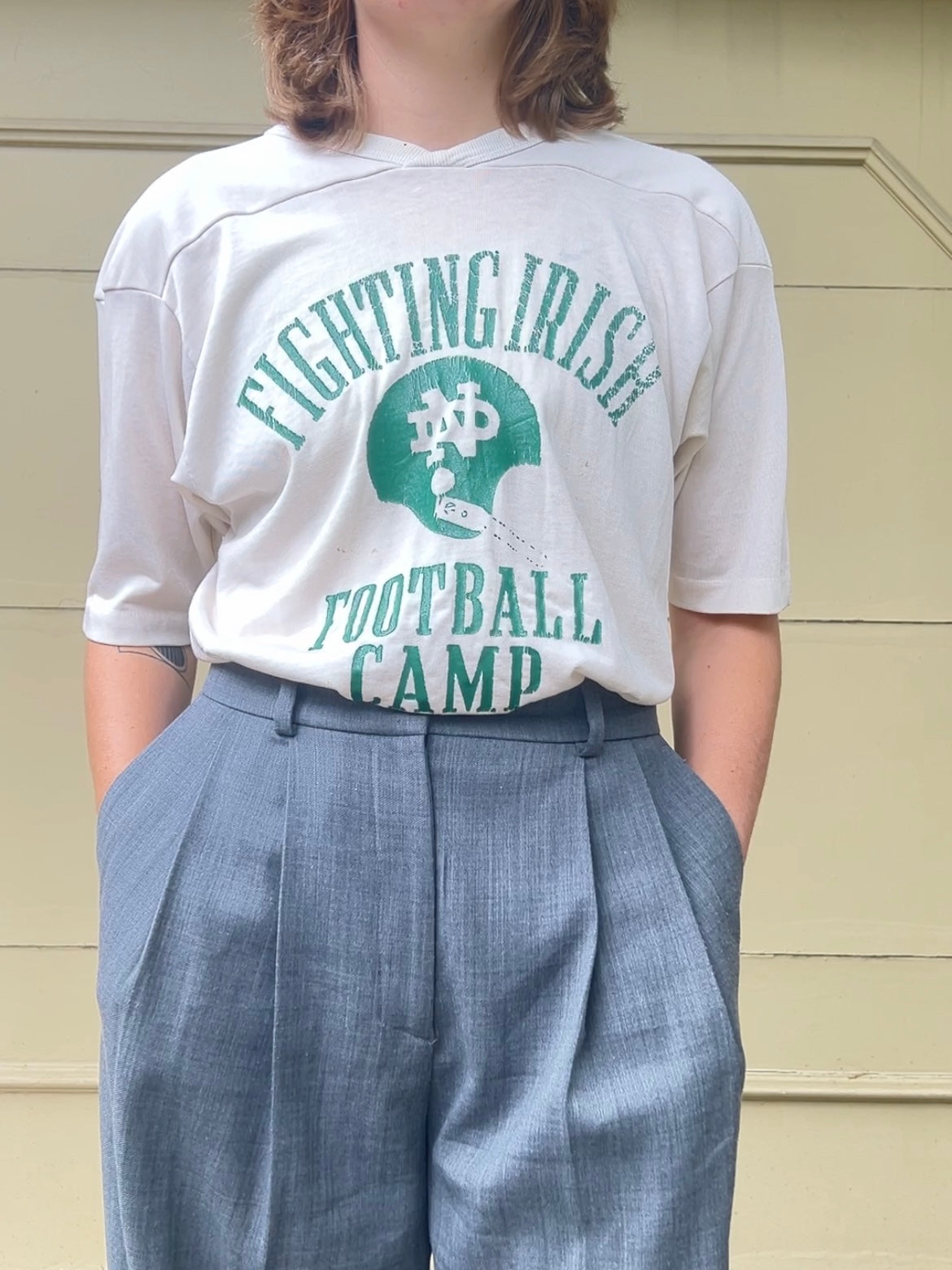 70s Champion Notre Dame Fighting Irish Football Camp jersey