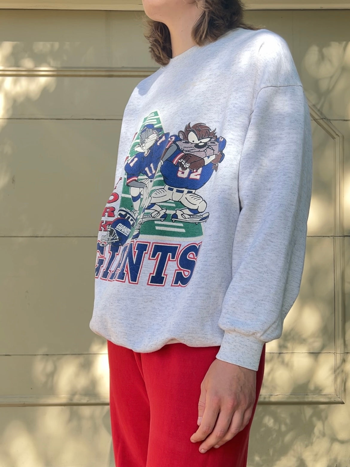 90s New York Giants Looney Tunes crewneck sweatshirt