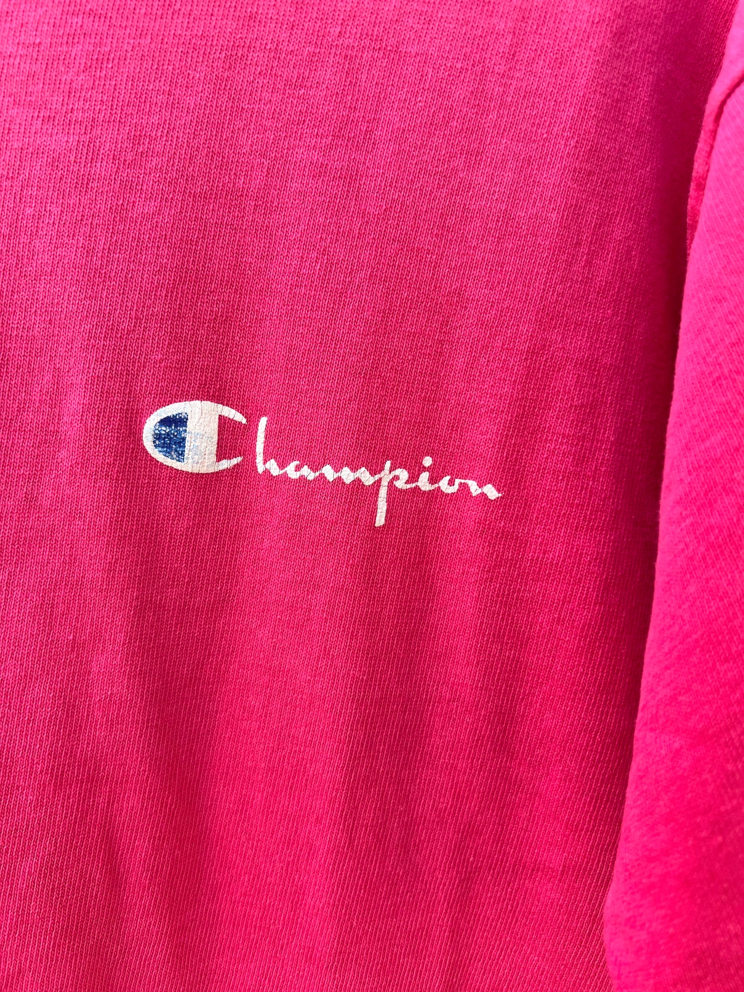 80s pink Champion tee