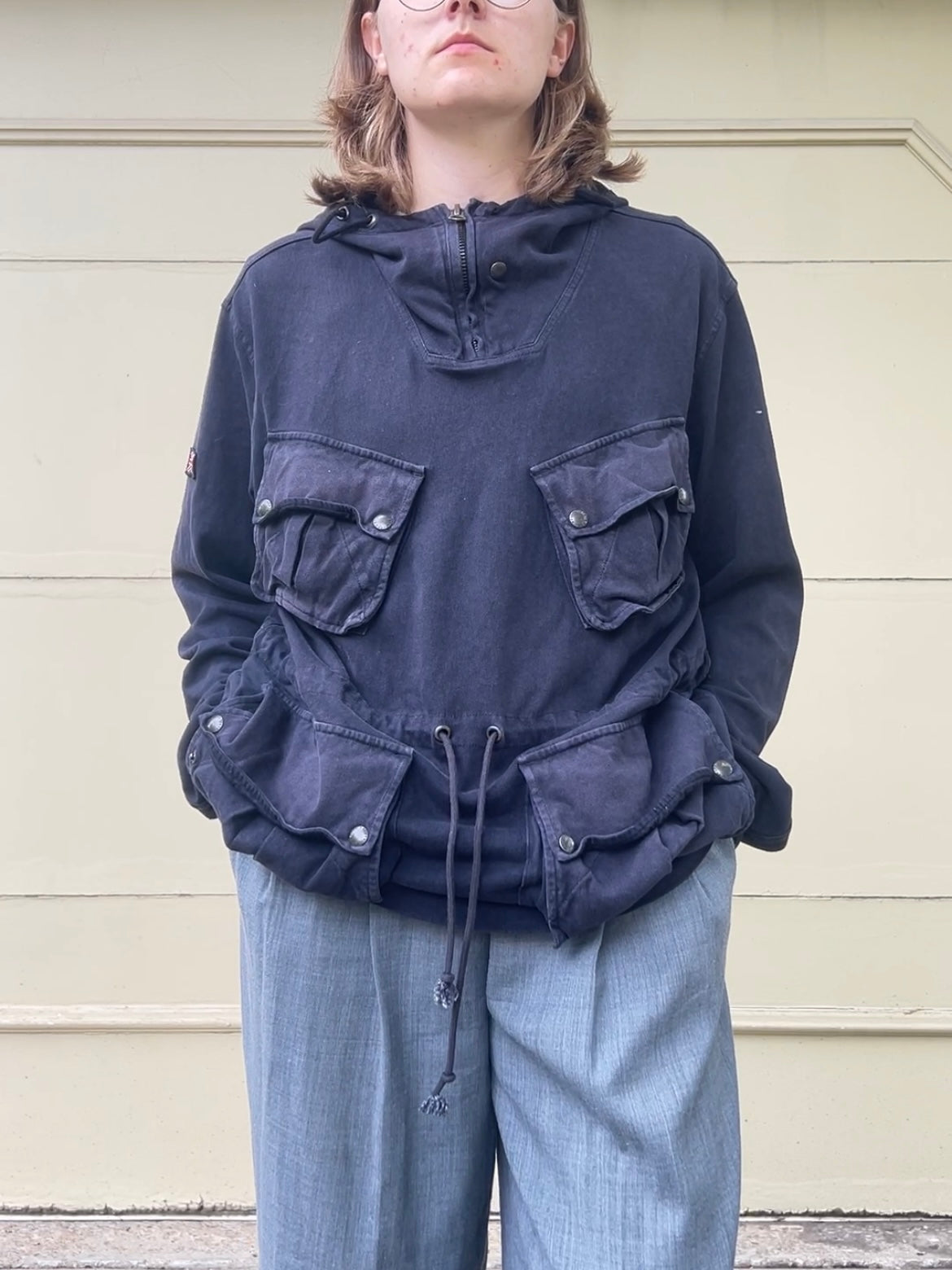 90s Polo Ralph Lauren anorak cargo hoodie